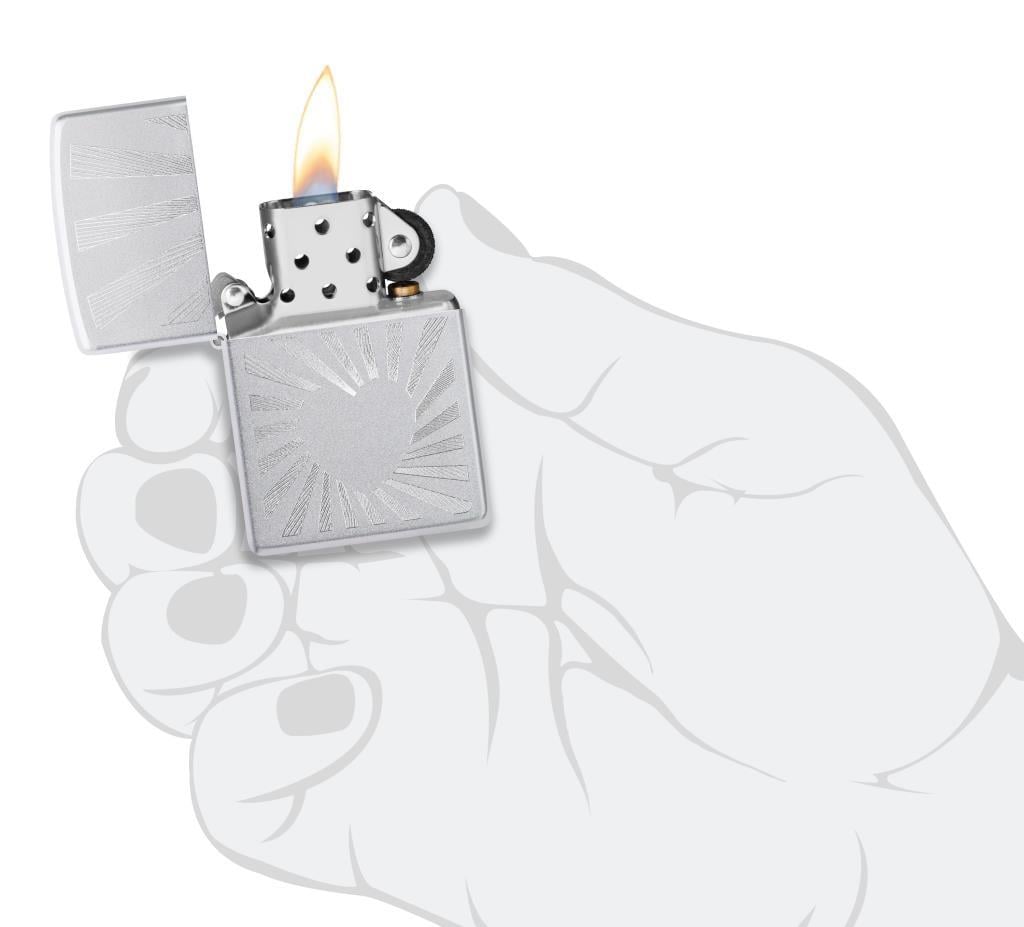 TR8569,Zippo Çakmak 205 Heart Rays Design 46480-120985