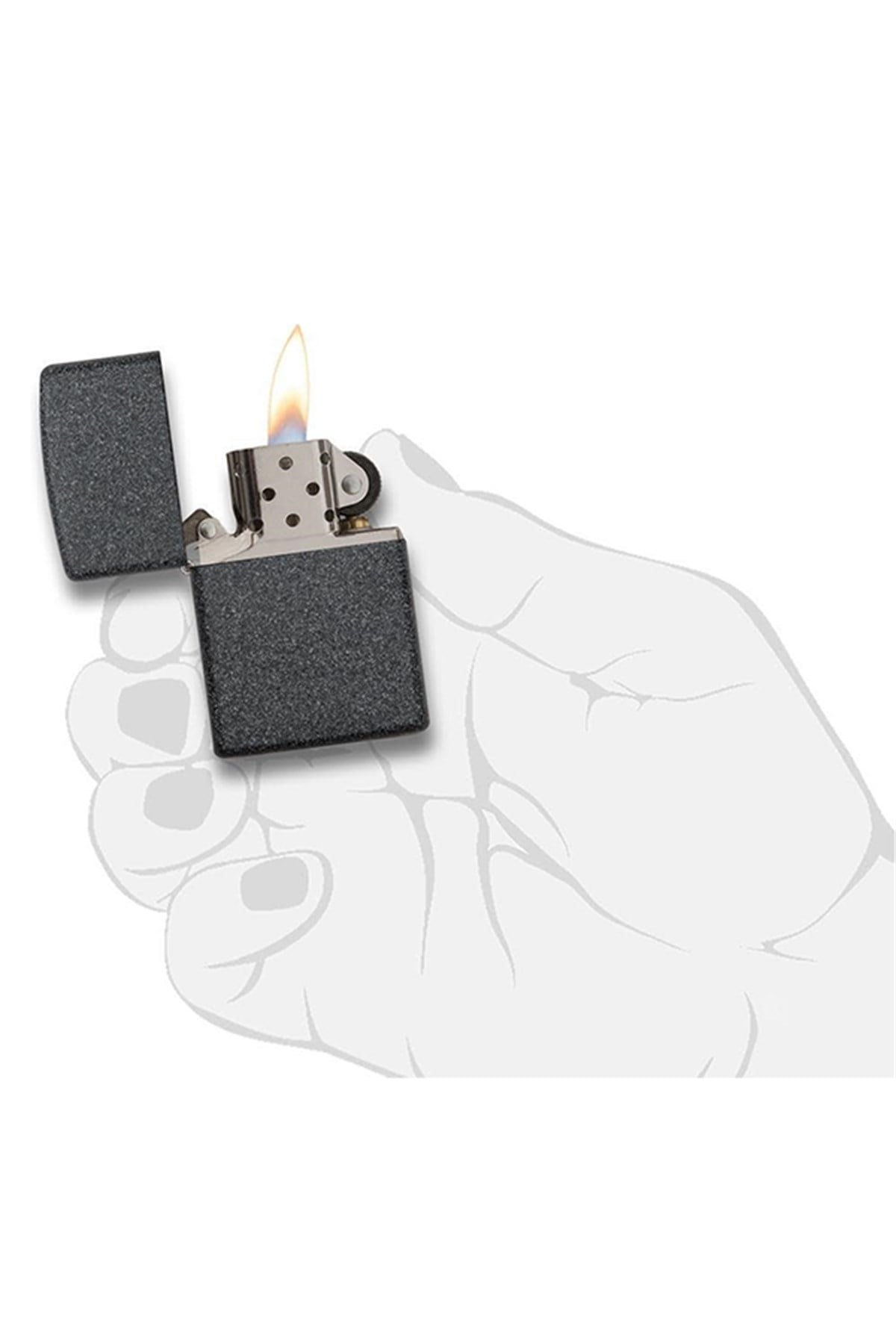 TR4380,Zippo Çakmak 211-000056 Iron Stone