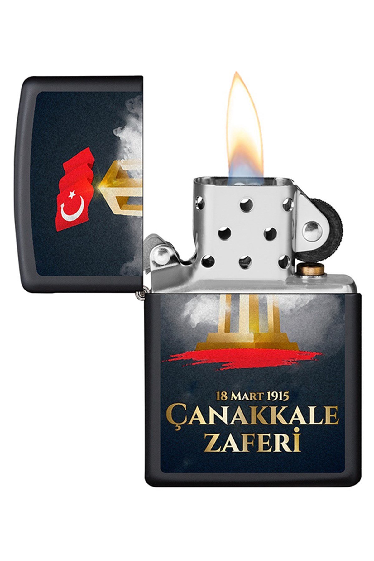 TR4419,Zippo Çakmak 218-083738 Victory of Canakkale Design