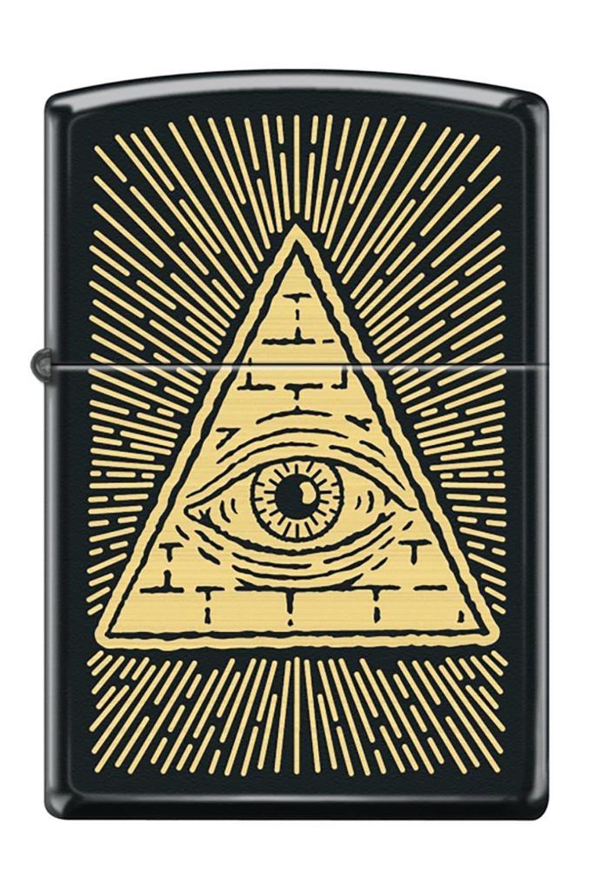 TR6275,Zippo Çakmak 218-106462 Eye Of Providence Design 2