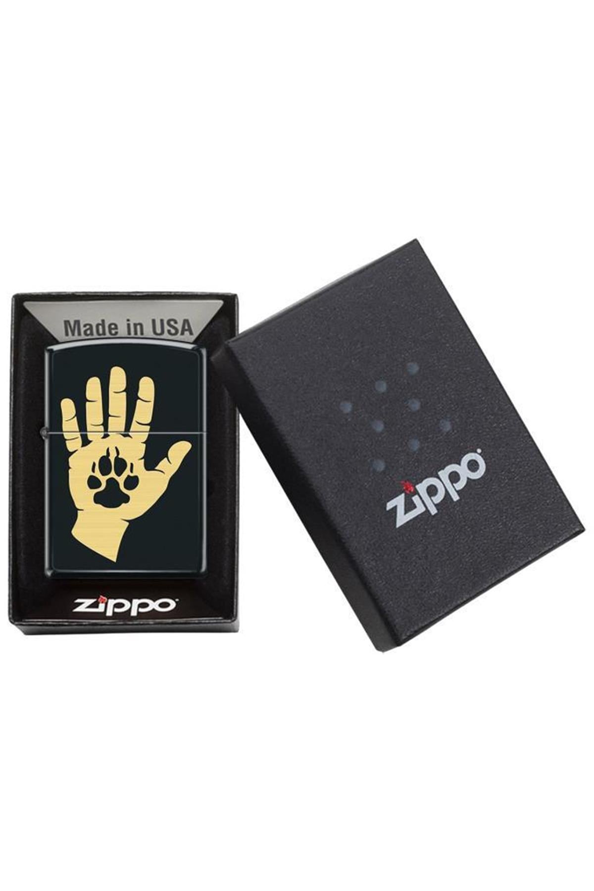 TR6276,Zippo Çakmak 218-106471 Hand And Paw Print Design