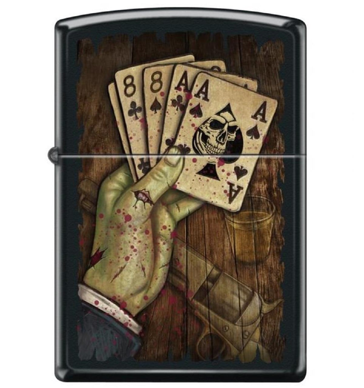 TR2776,Zippo Çakmak 218 Dead Mans Hand Design 218-087931