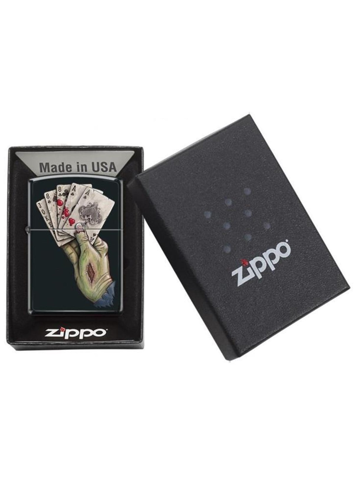 TR2775,Zippo Çakmak 218 Dead Mans Hand Design 218-080348