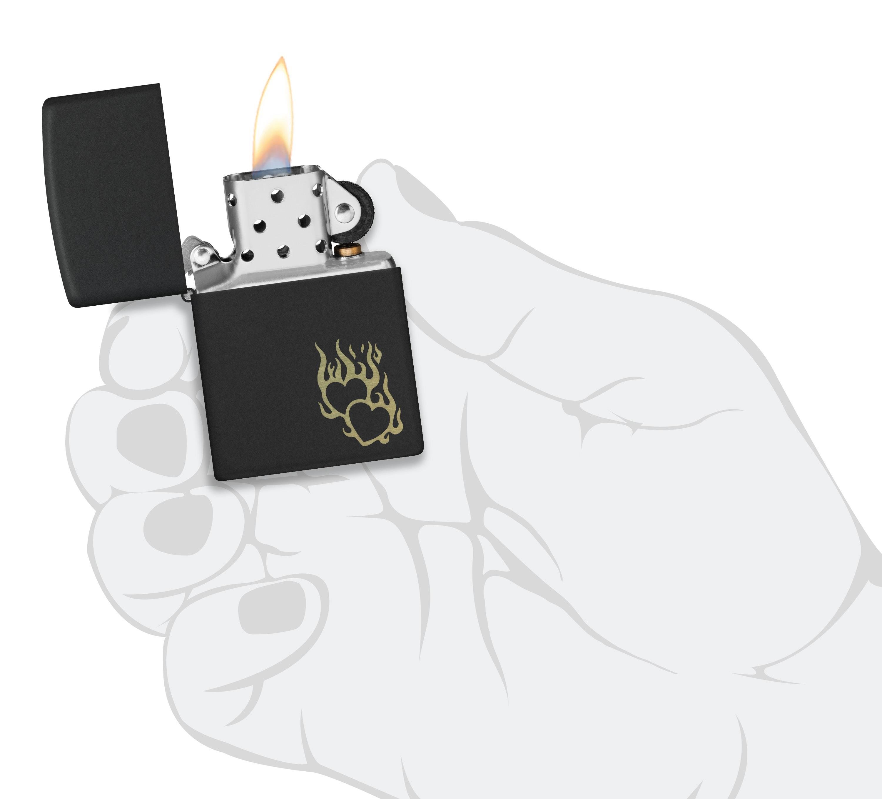 TR8493,Zippo Çakmak 218 Fire Heart Design 46004-112372