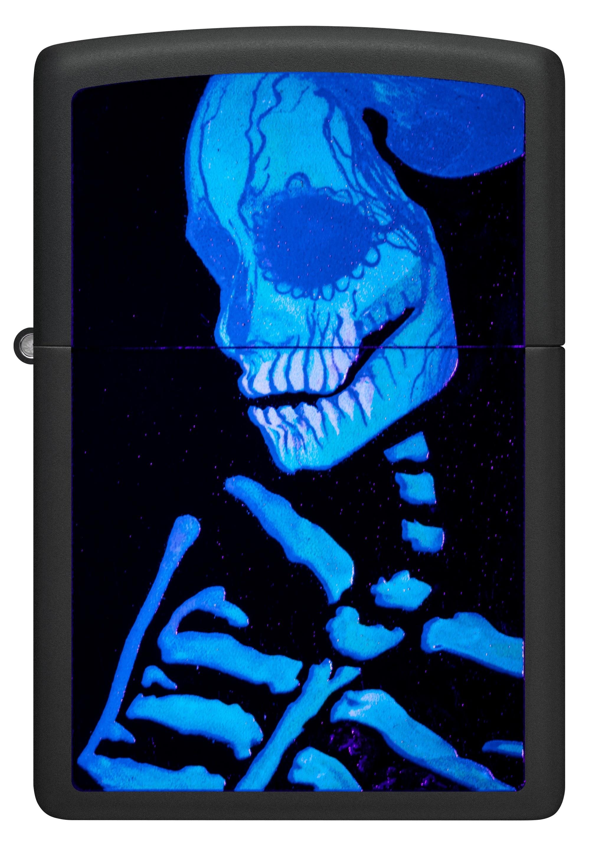 TR8504,Zippo Çakmak 218 Glowing Skull Design 48761-109141