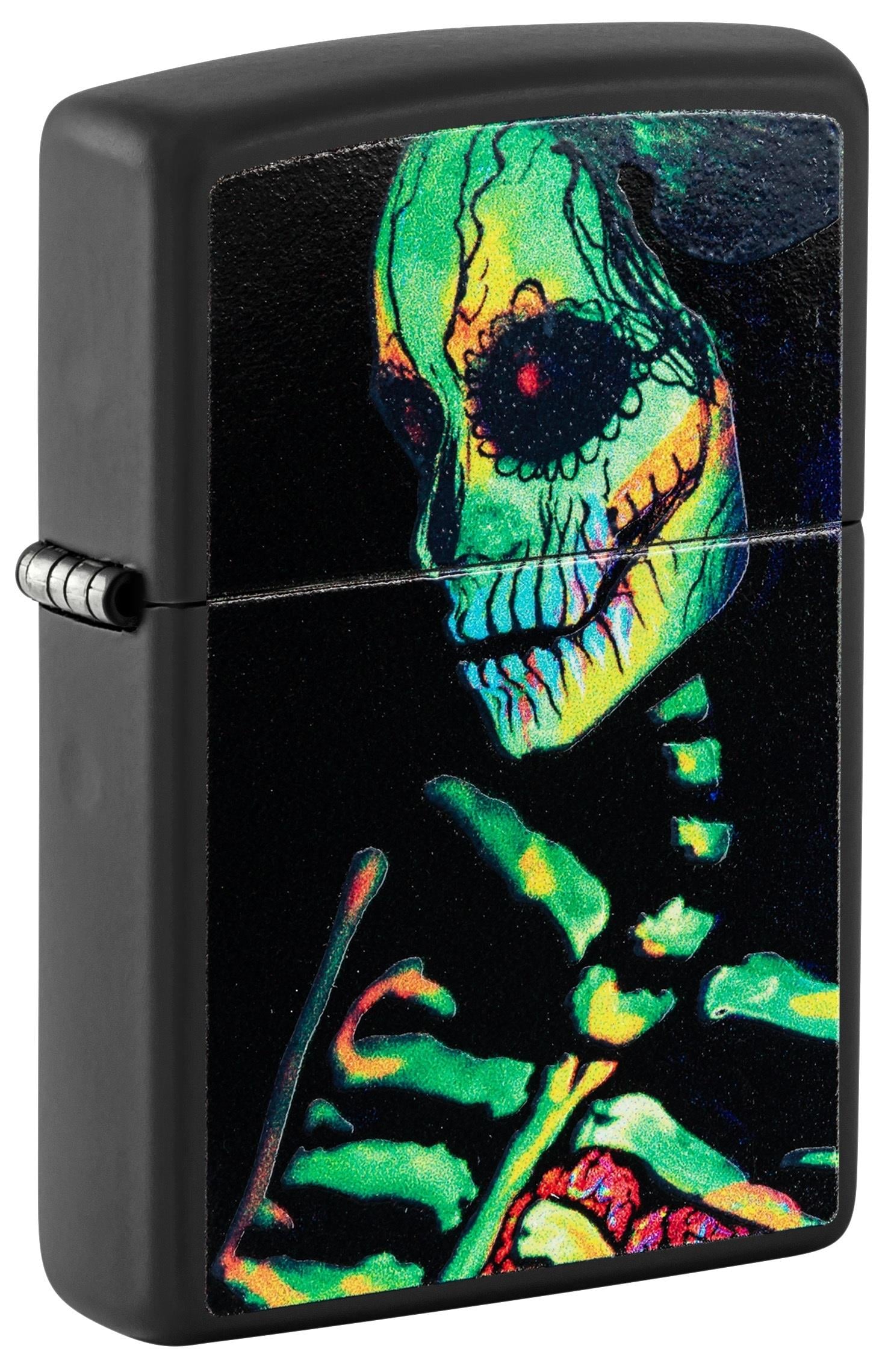 TR8504,Zippo Çakmak 218 Glowing Skull Design 48761-109141
