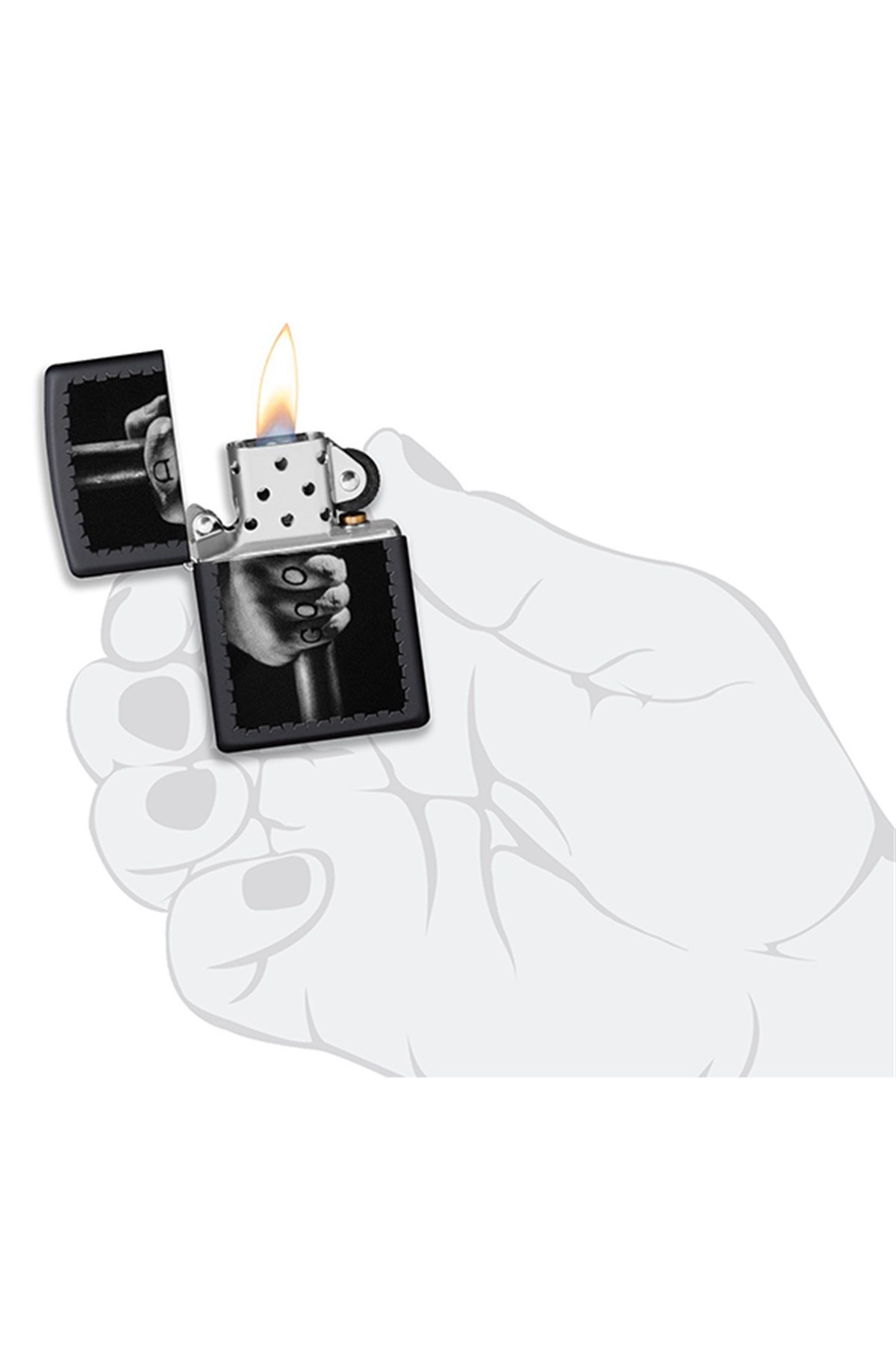 TR5017,Zippo Çakmak 218 Good Evil Design 49905
