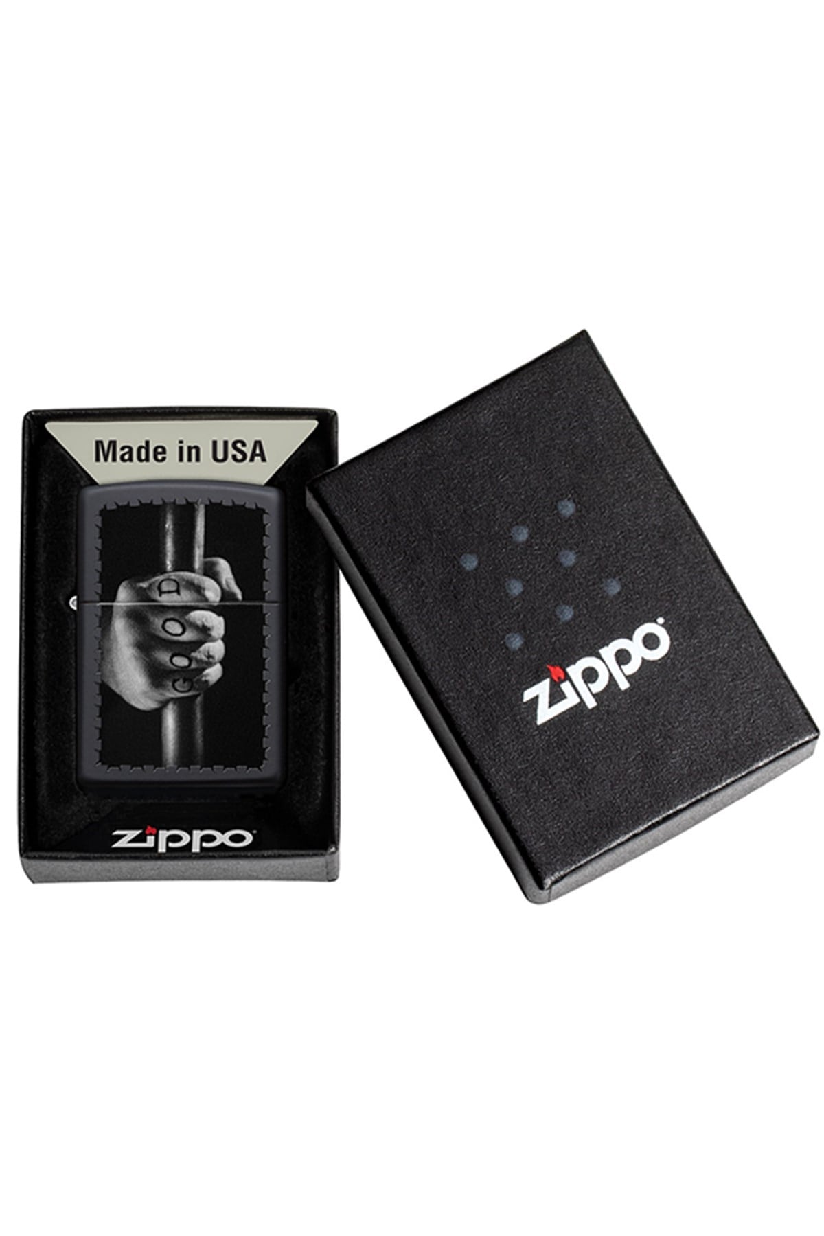 TR5017,Zippo Çakmak 218 Good Evil Design 49905