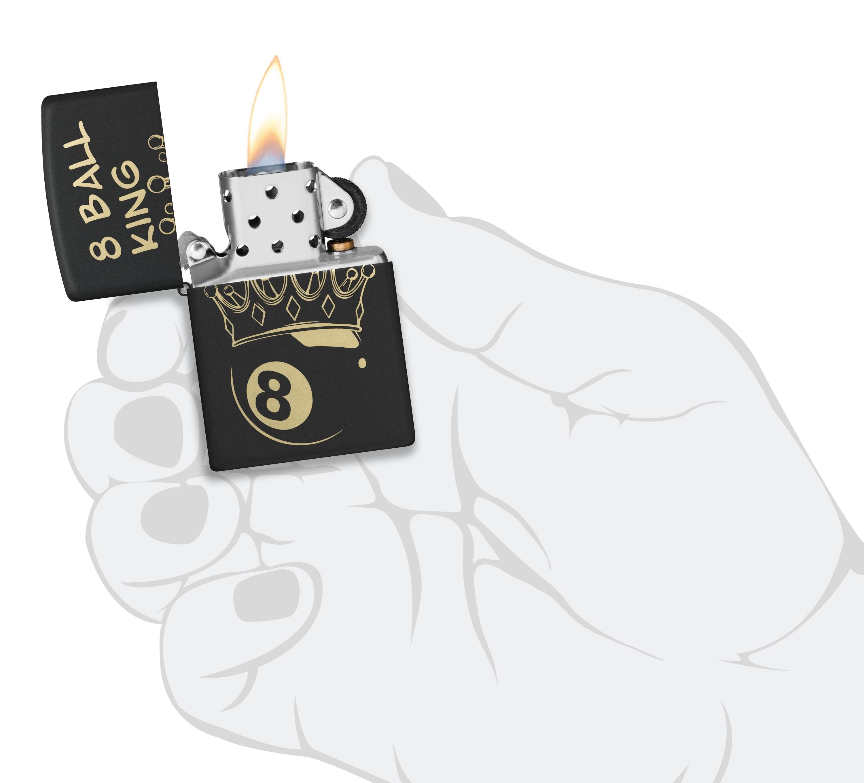 TR8528,Zippo Çakmak 218 King 8 Ball Design 46291-119961