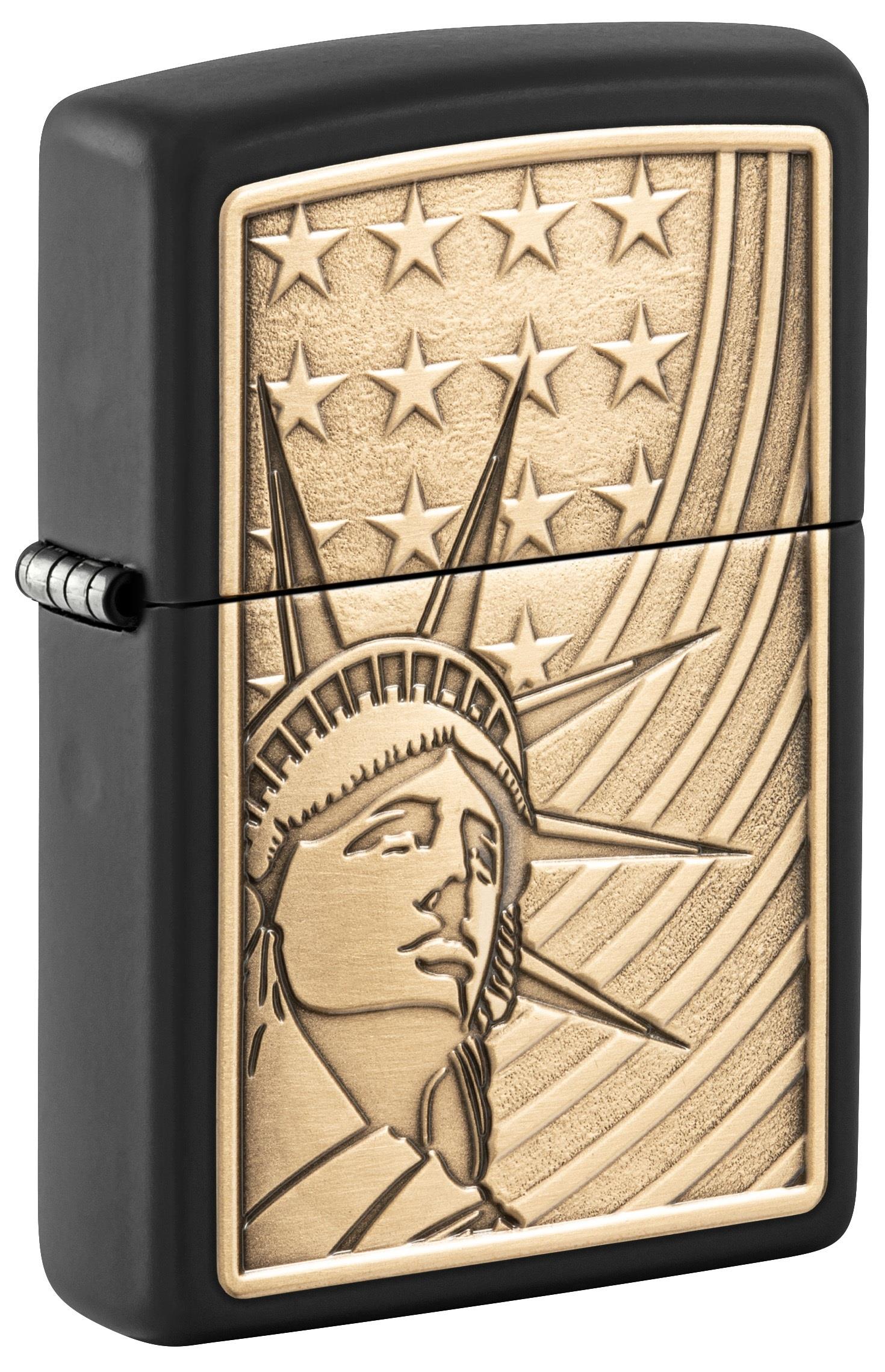 TR8468,Zippo Çakmak 218 Liberty And Flag Emblem 48921-114536