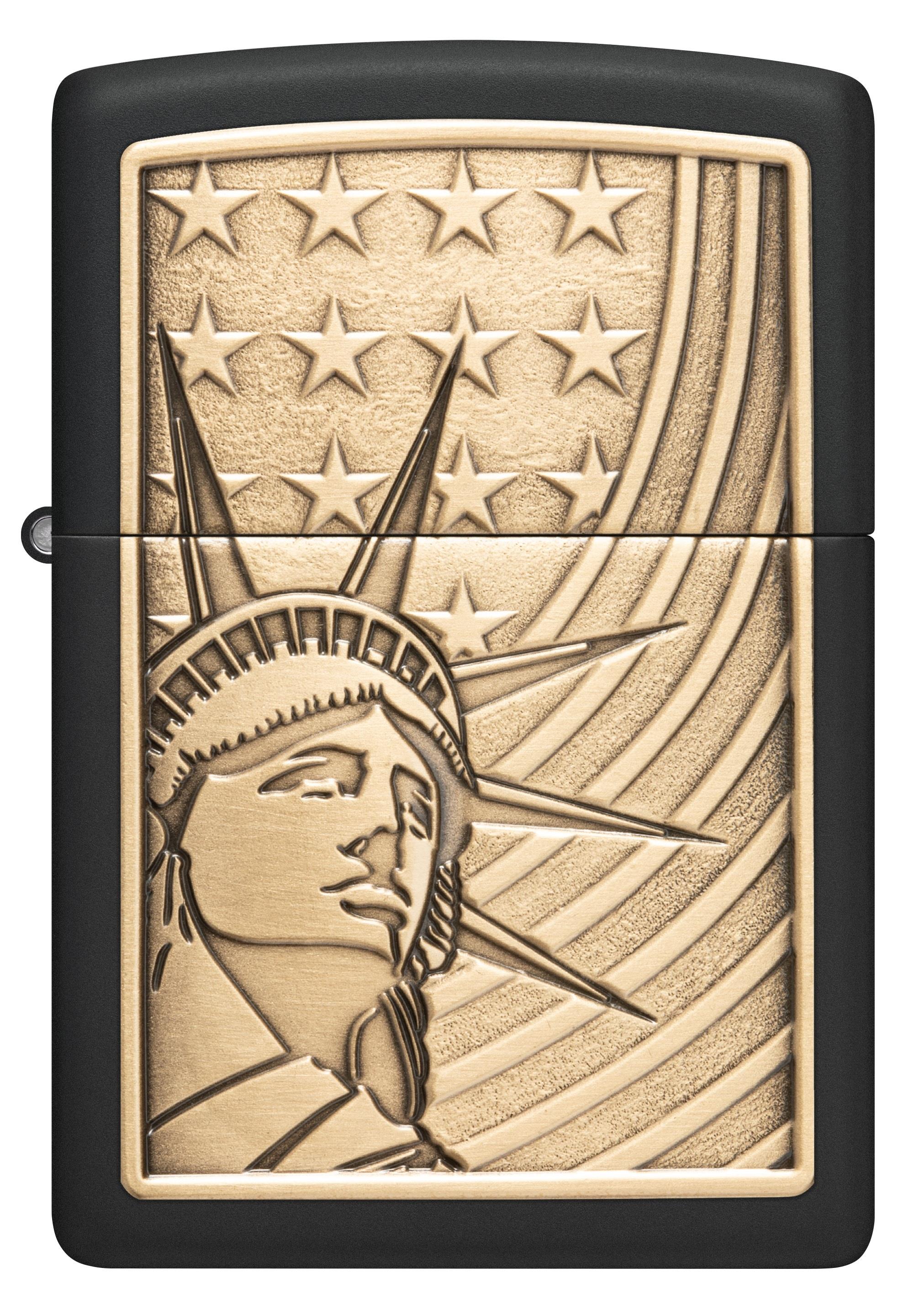 TR8468,Zippo Çakmak 218 Liberty And Flag Emblem 48921-114536