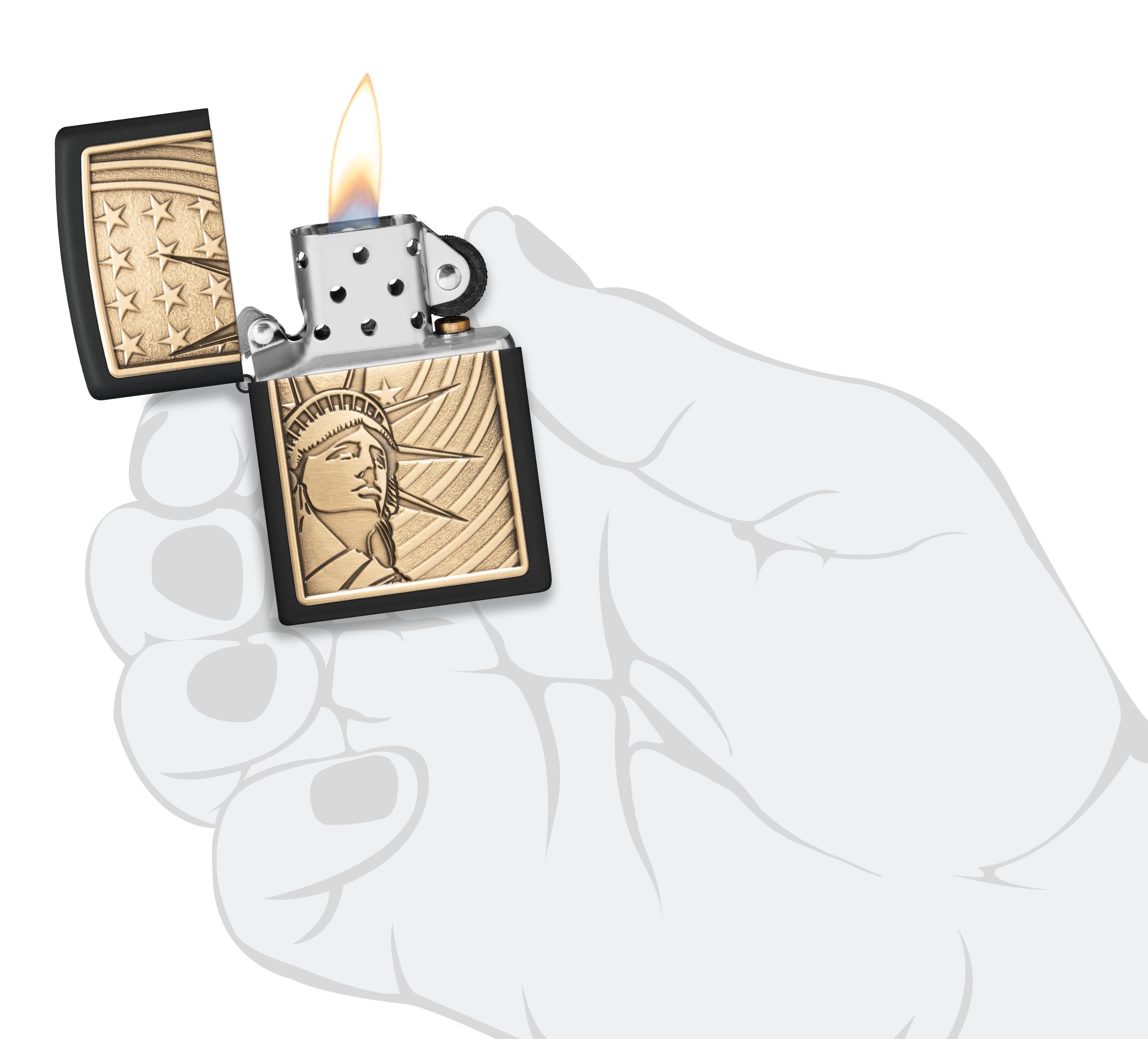 TR8468,Zippo Çakmak 218 Liberty And Flag Emblem 48921-114536