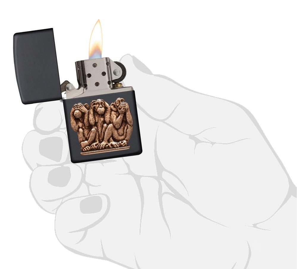 TR8526,Zippo Çakmak 218 Three Monkeys 29409-000004
