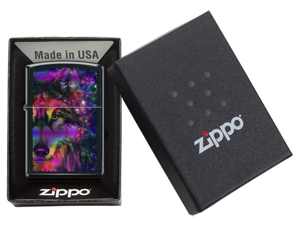 TR3257,Zippo Çakmak 218 Wolf Design 218-088021