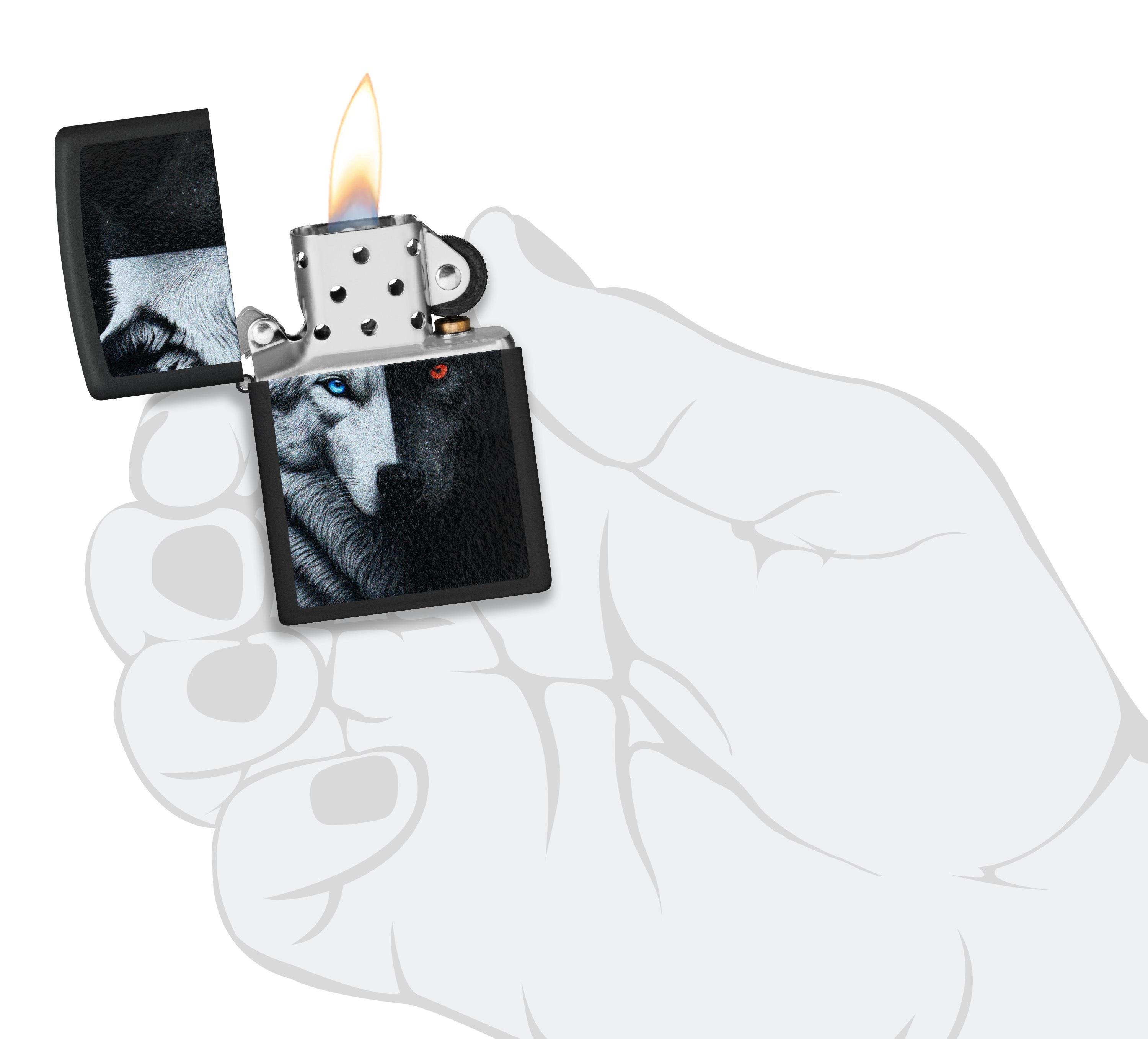 TR8520,Zippo Çakmak 218 Wolf Design 46694-120975