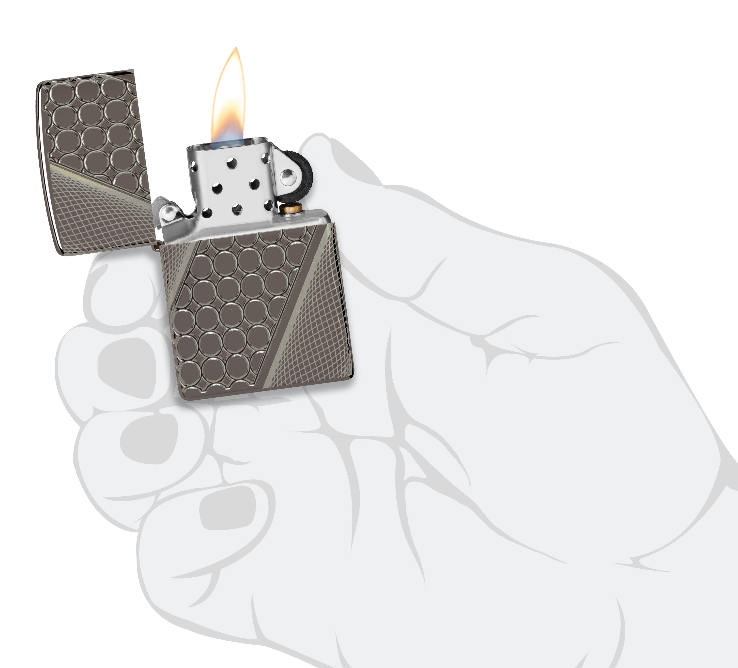 ZP1002,Zippo Çakmak 24095 Elegant Dots Design 46812-125742
