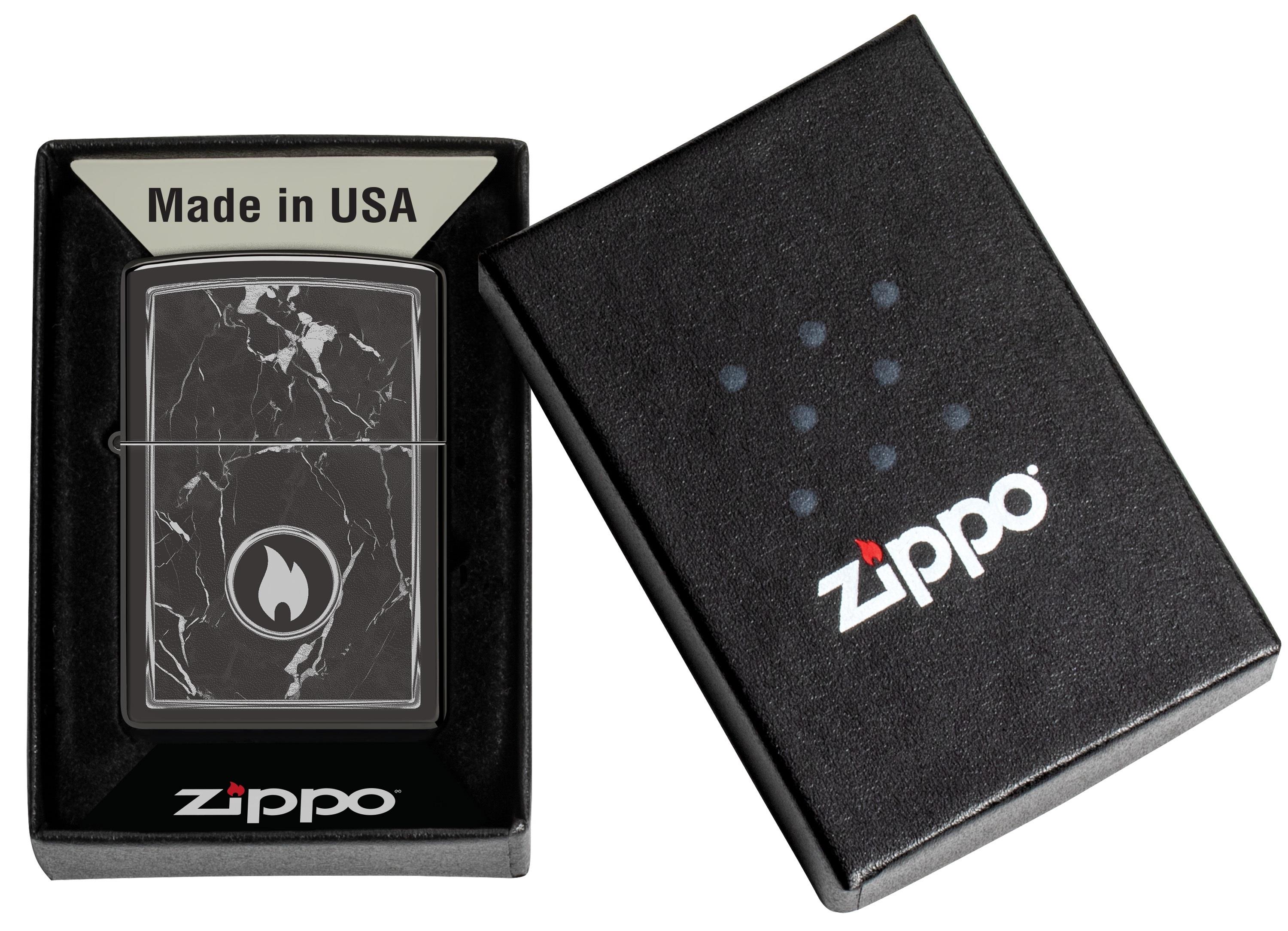TR8494,Zippo Çakmak 24756 Marble Flame Design 46571-120472