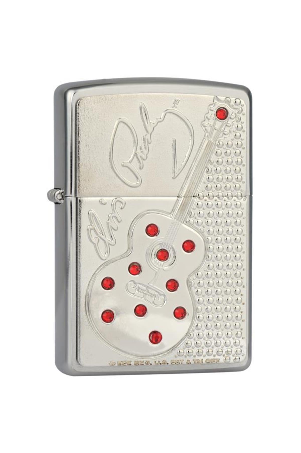 TR4214,Zippo Çakmak 24841-000004 ELVIS GUITAR BLING