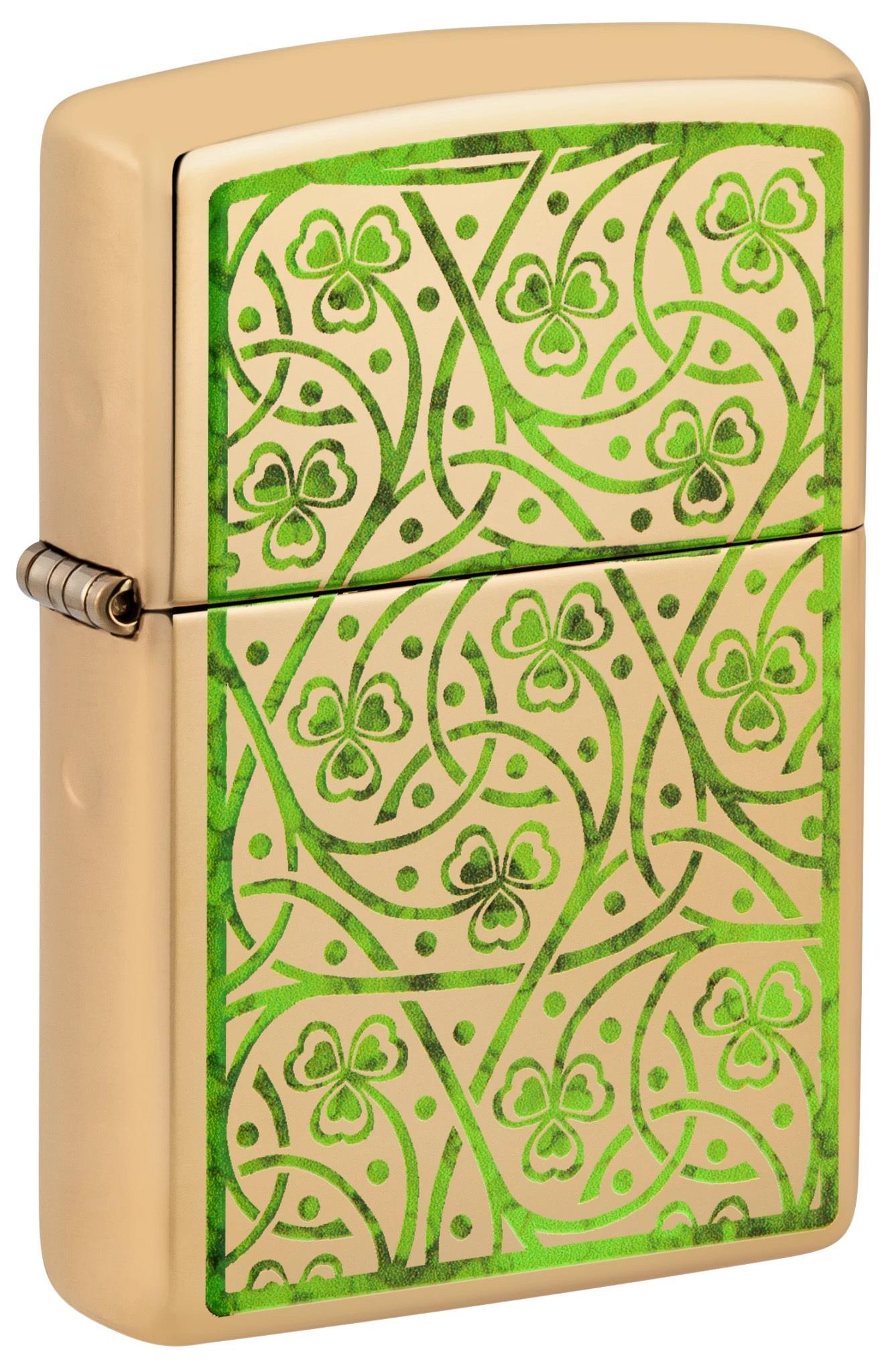 TR9411,Zippo Çakmak 254B Clover Design 48806-111364