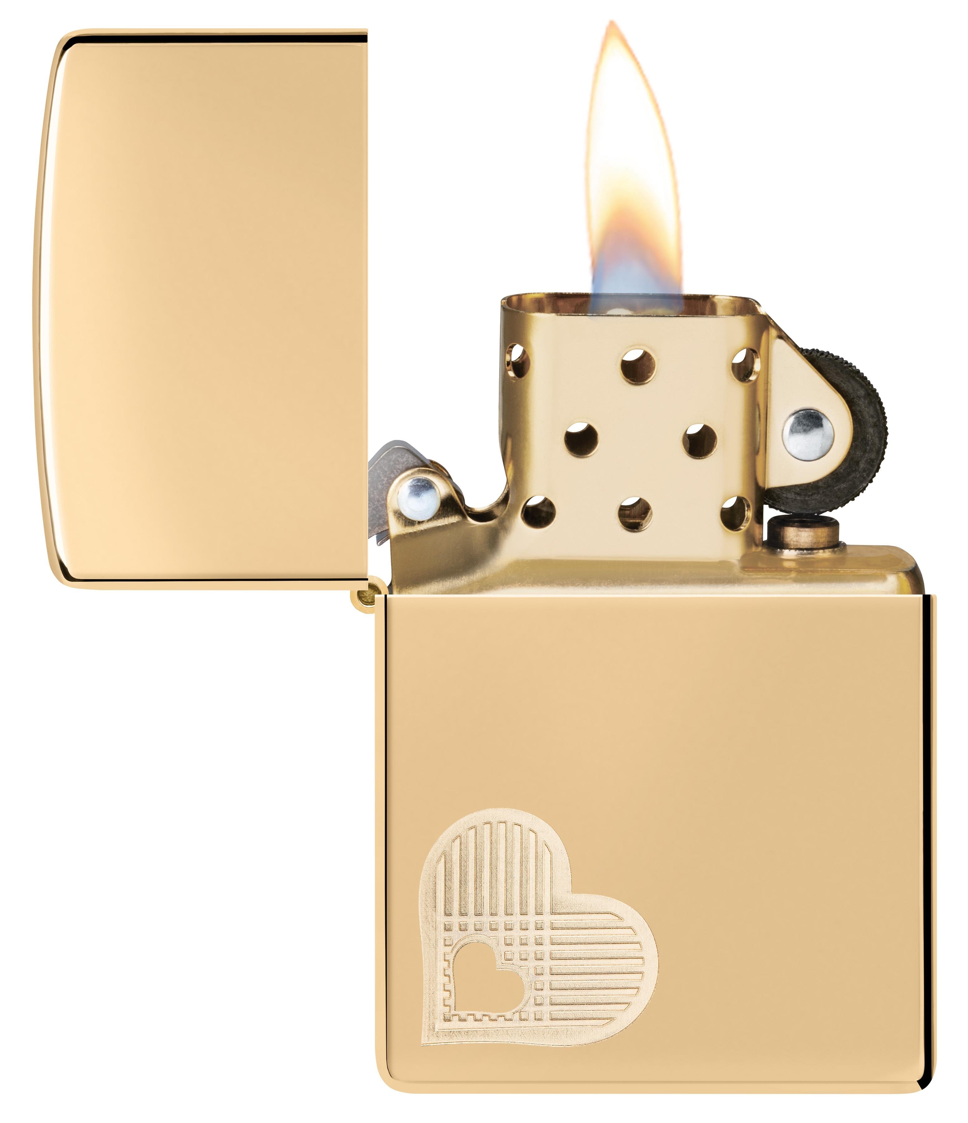 TR8517,Zippo Çakmak 254B Double Heart Design 46281-117270