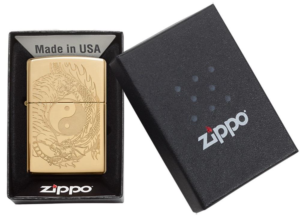 TR8519,Zippo Çakmak 254B Tiger Dragon Design 49024-073188
