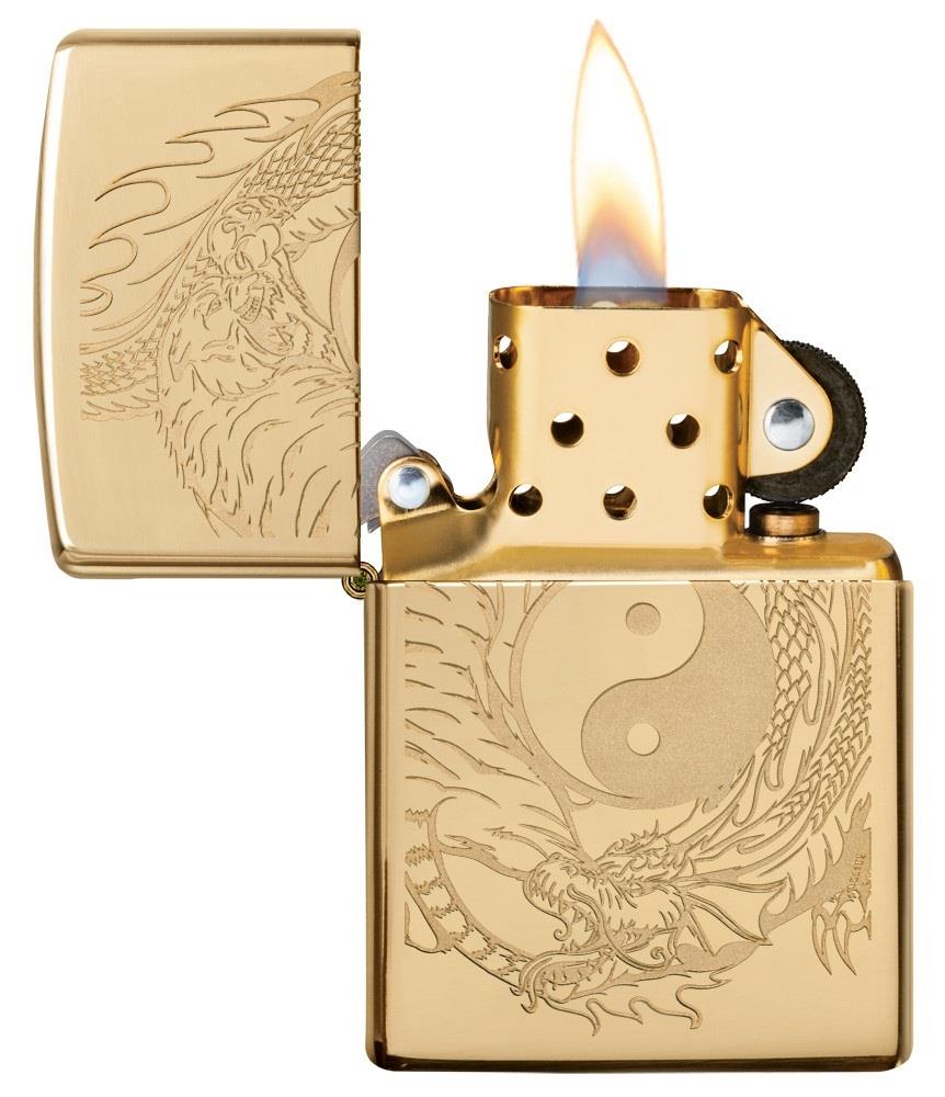 TR8519,Zippo Çakmak 254B Tiger Dragon Design 49024-073188