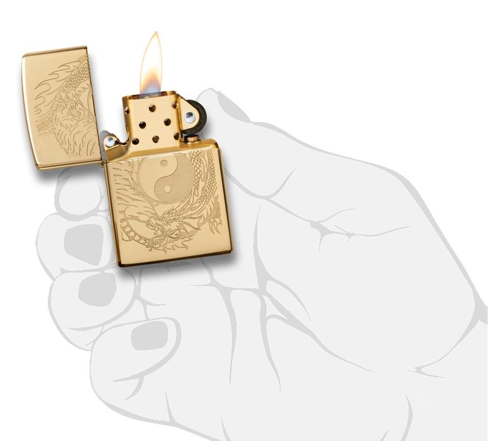 TR8519,Zippo Çakmak 254B Tiger Dragon Design 49024-073188
