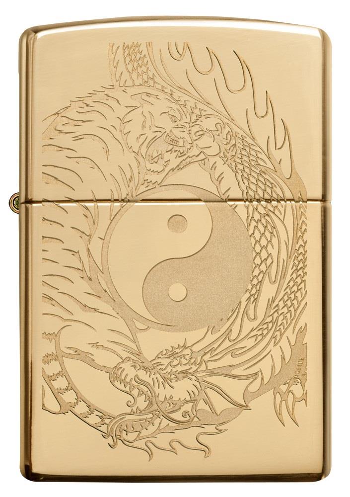 TR8519,Zippo Çakmak 254B Tiger Dragon Design 49024-073188