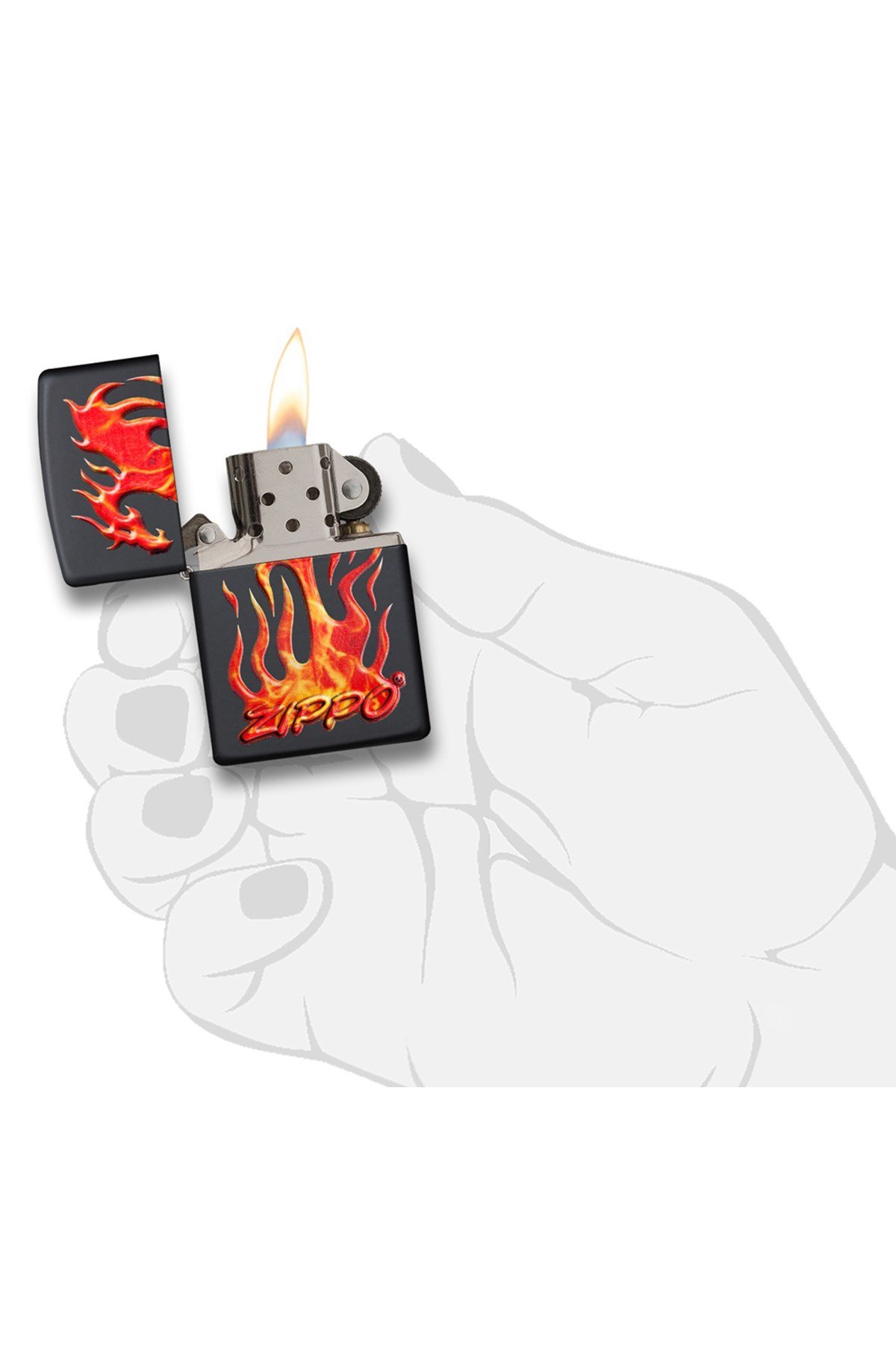 TR4739,Zippo Çakmak 29735-067267 Zippo Flaming Dragon Design