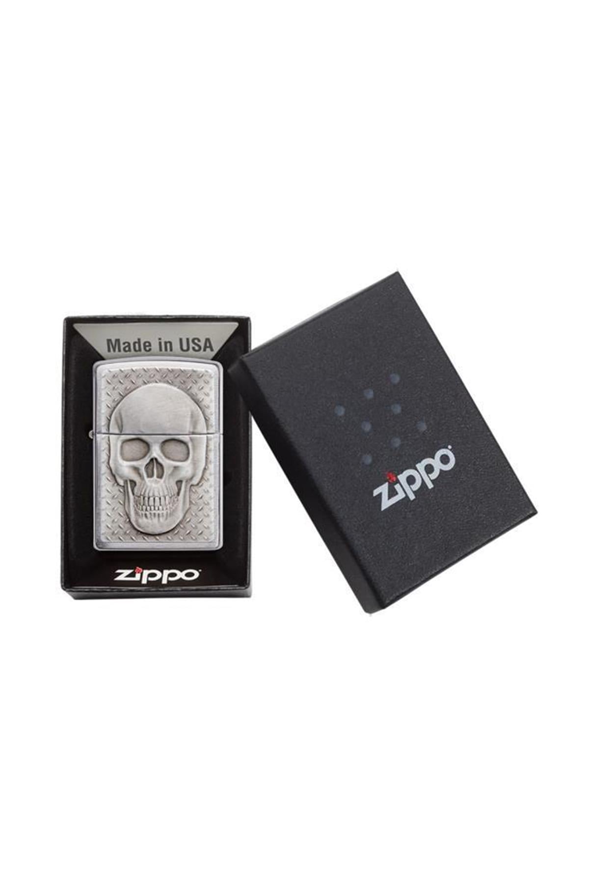 TR5386,Zippo Çakmak 29818-069123 200 Skull With Brain Surprise