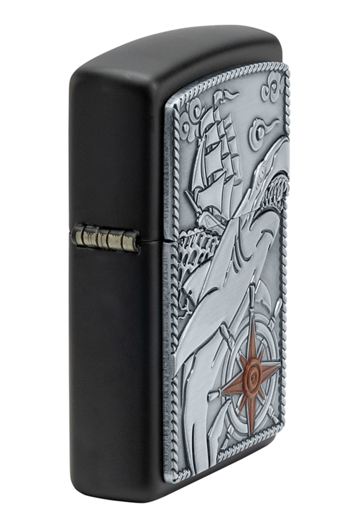 TR4859,Zippo Çakmak 48120 Shark Ship Emblem