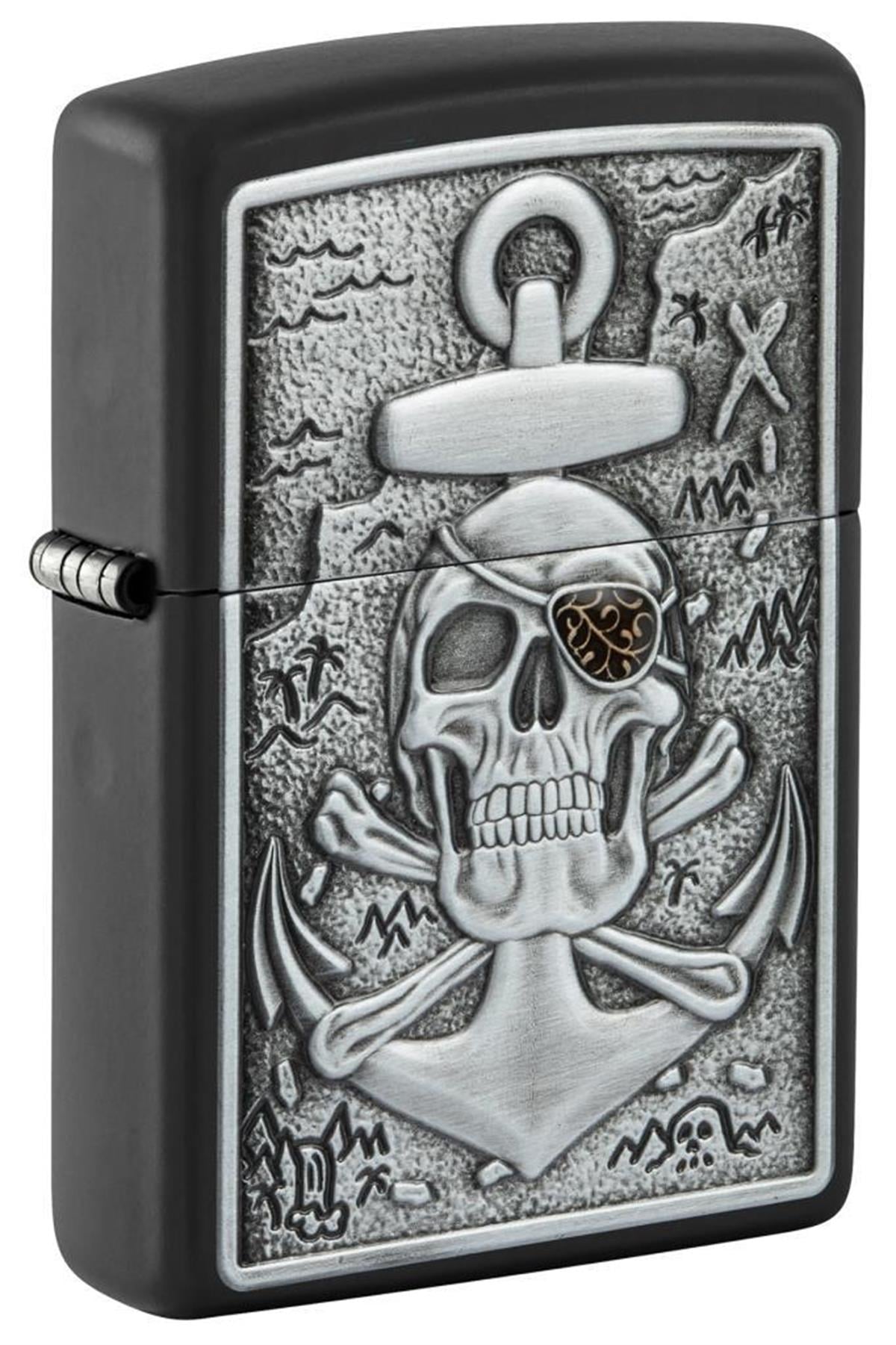 TR5499,Zippo Çakmak 48122-098031 Skull Anchor Emblem