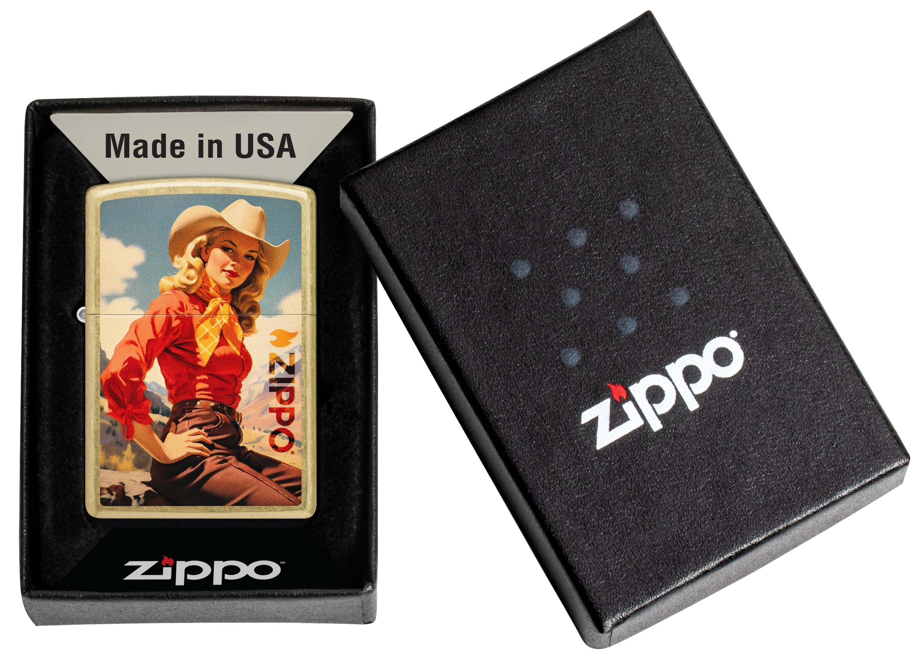 TR8506,Zippo Çakmak 48267 Cowgirl Design 46248-121943