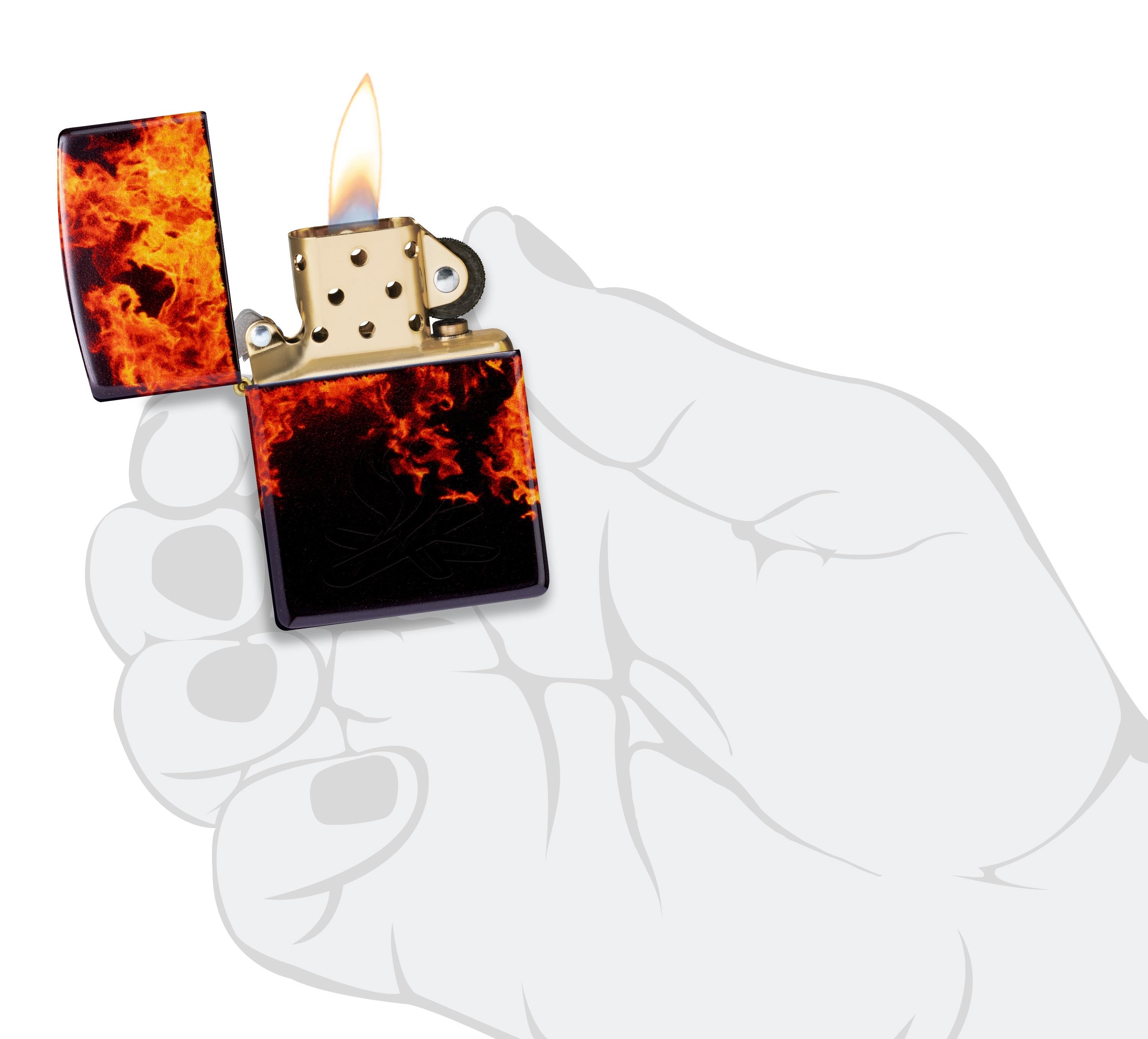 TR8473,Zippo Çakmak 48458 Campfire Design 46389-117550