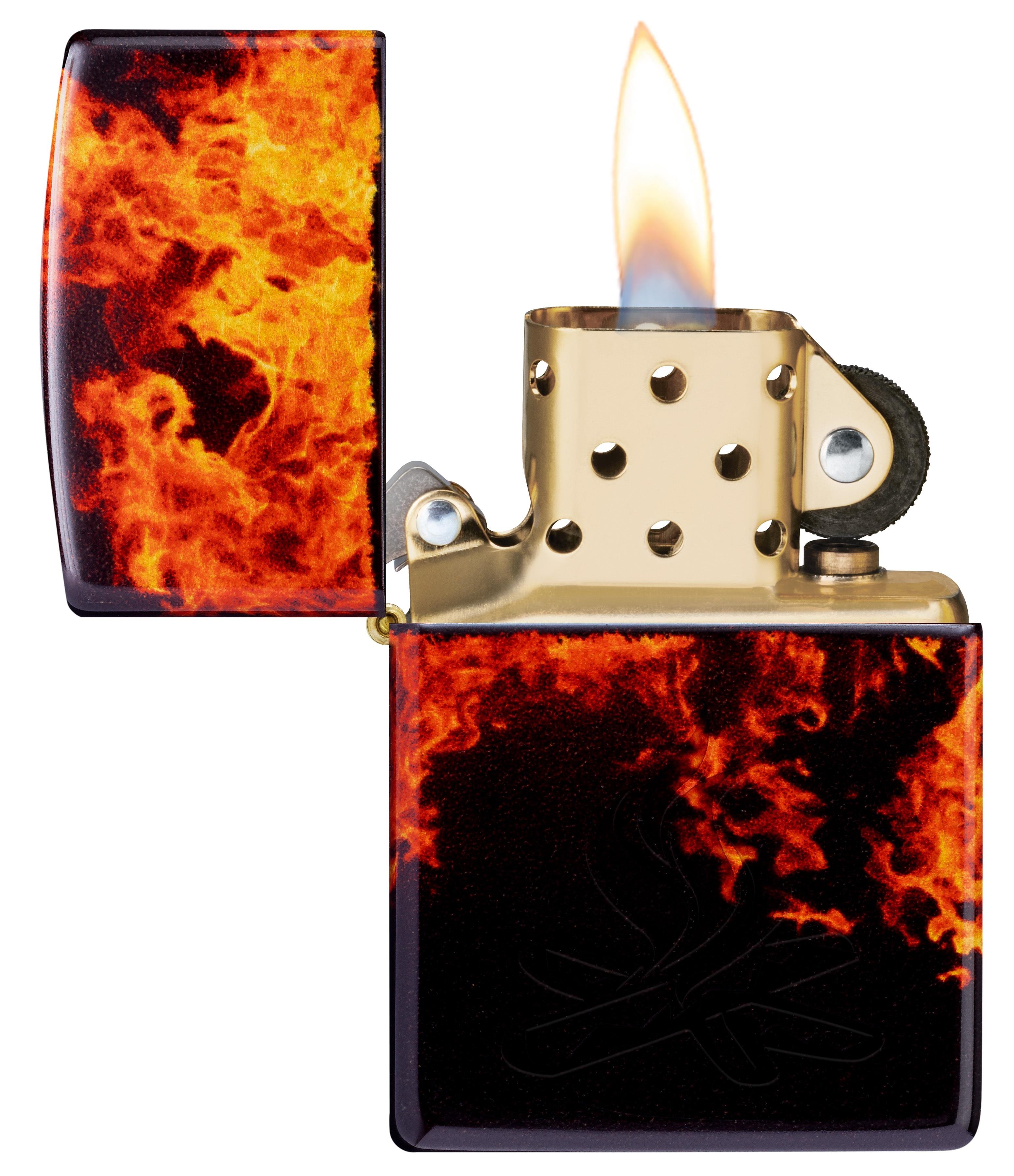 TR8473,Zippo Çakmak 48458 Campfire Design 46389-117550