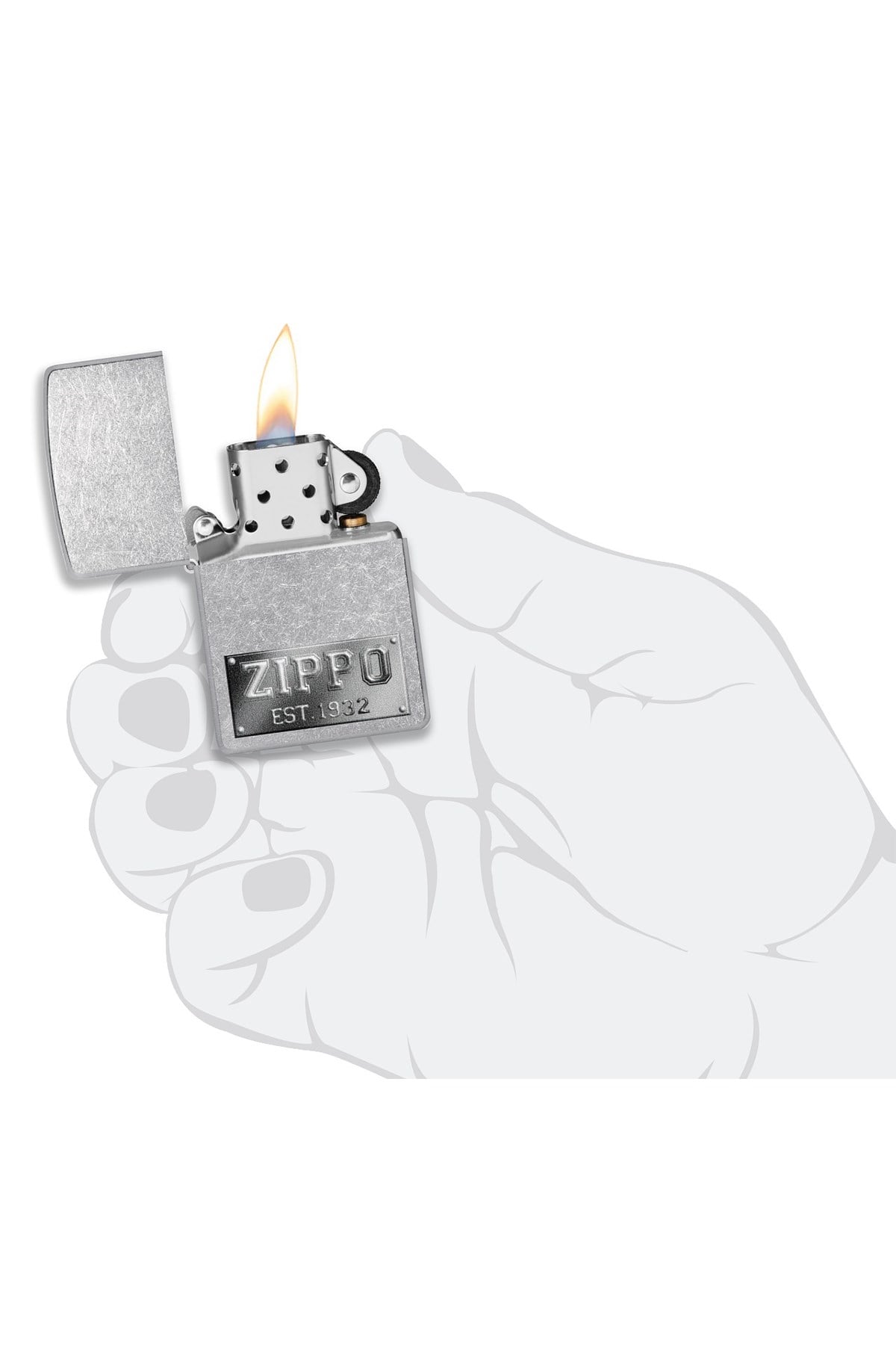 TR4743,Zippo Çakmak 48487-100047 Street Chrome
