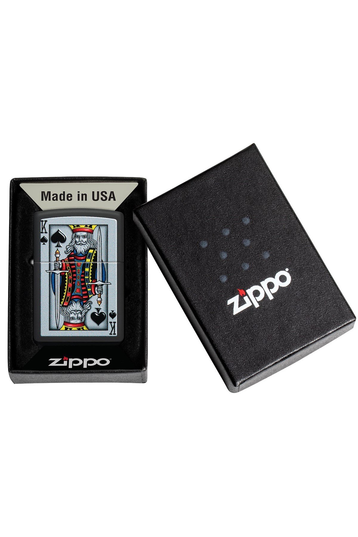 TR4748,Zippo Çakmak 48488-100053 King Of Spades Design