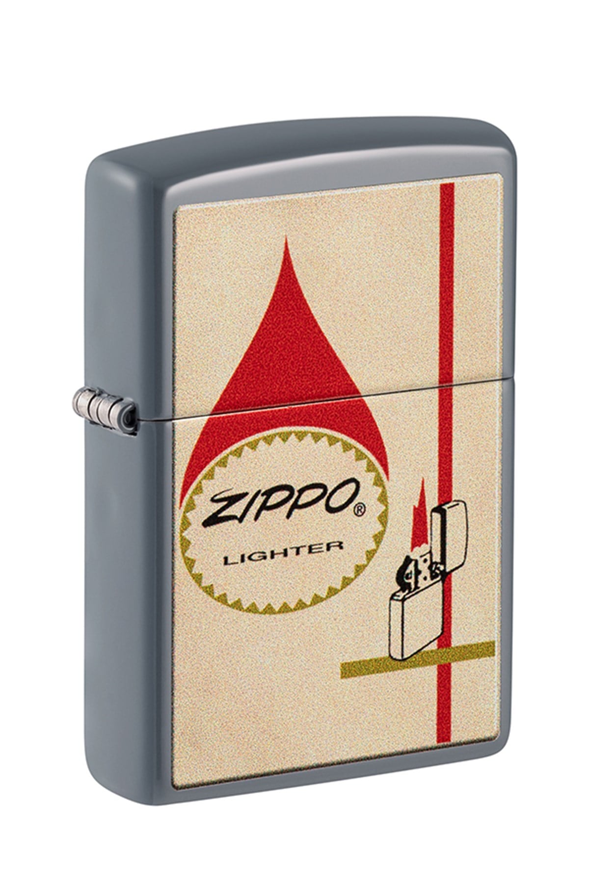 TR4881,Zippo Çakmak 48496-100083 Flat Grey 49452 2022Pff Zippo Design