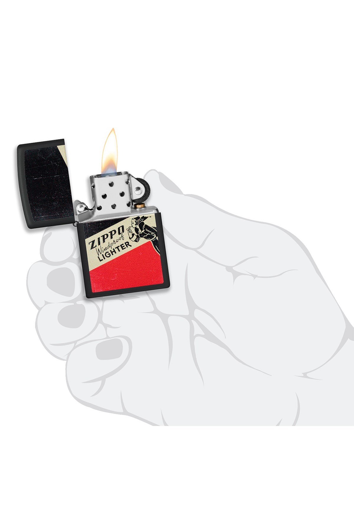 TR4742,Zippo Çakmak 48499-100094 Zippo Windy Design