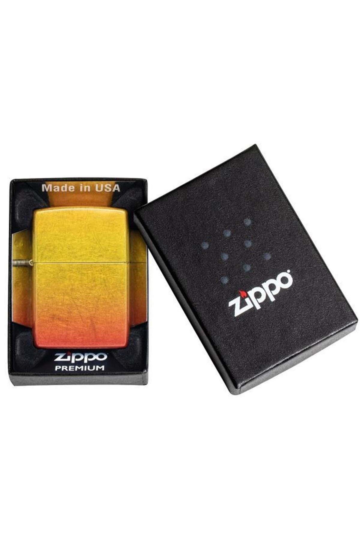 TR5382,Zippo Çakmak 48512-099383 48458 Ombre Orange Yellow Design