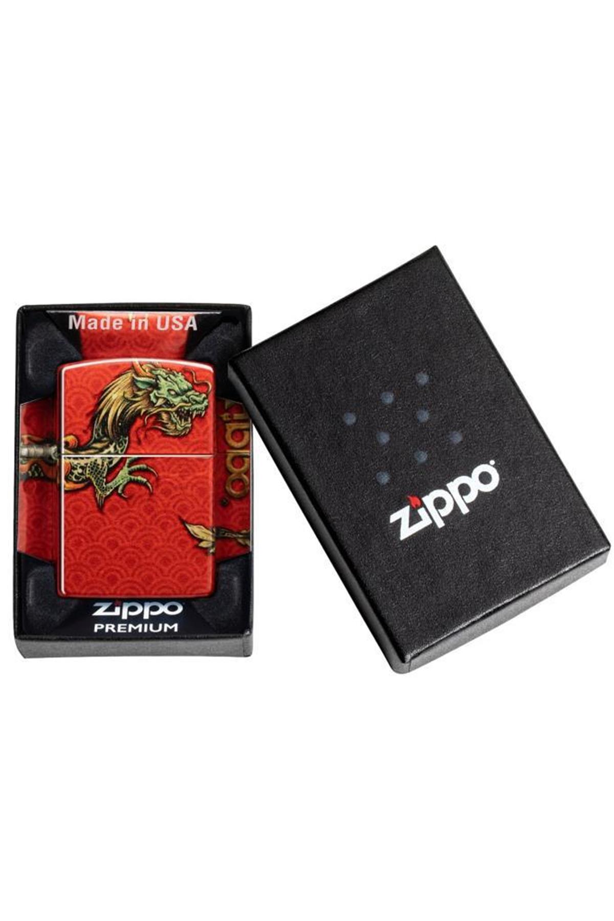 TR5383,Zippo Çakmak 48513-099384 48458 Zippo Dragon Design