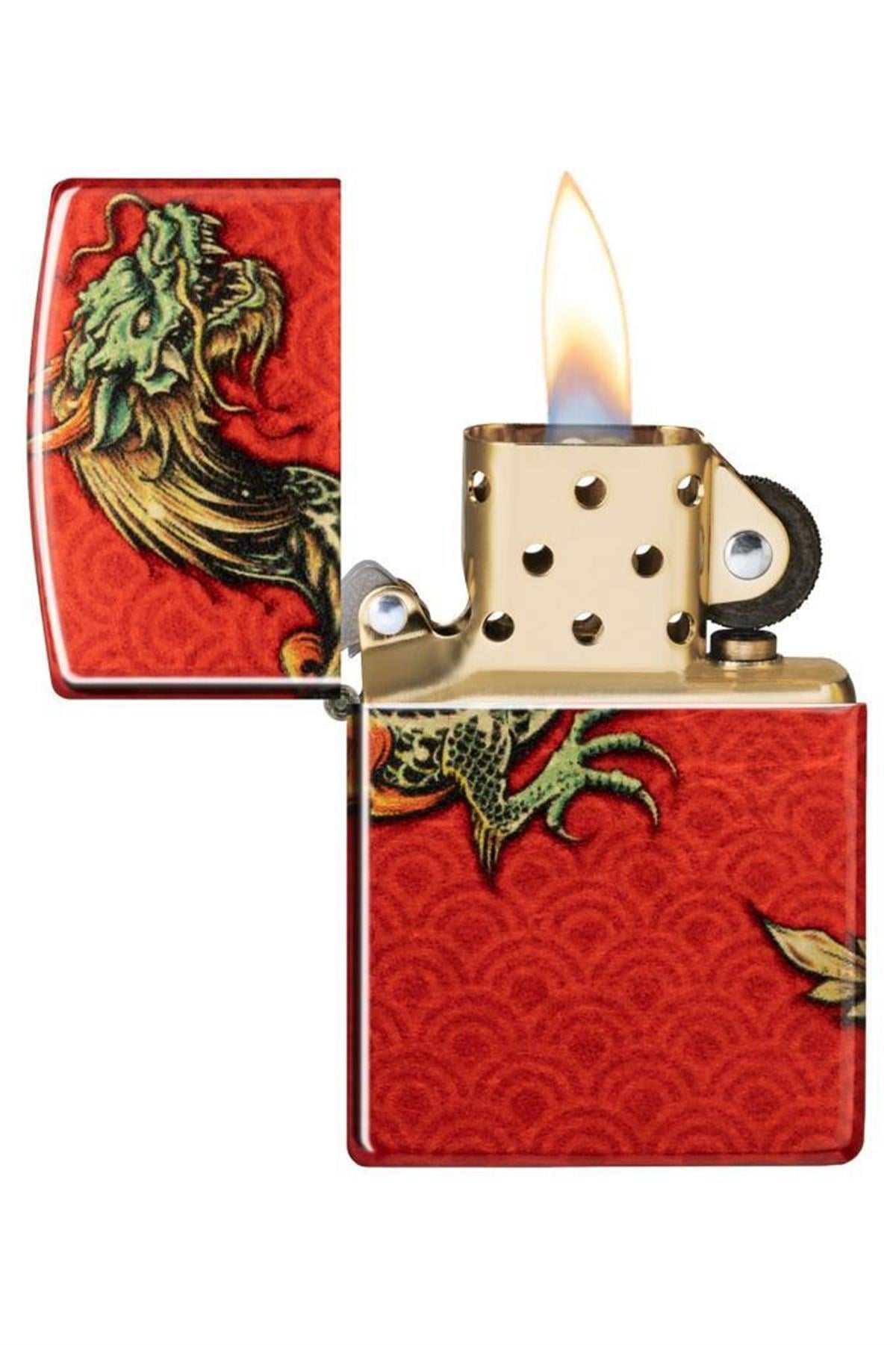 TR5383,Zippo Çakmak 48513-099384 48458 Zippo Dragon Design