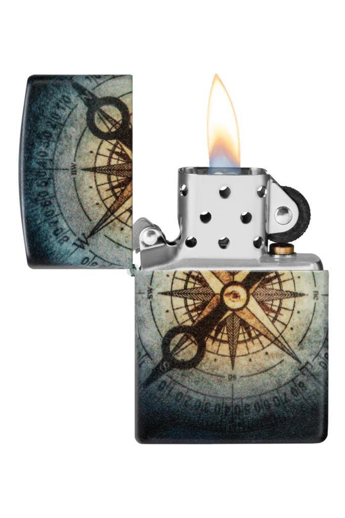 TR5437,Zippo Çakmak 48562-103344 49193 Compass Ghost Design