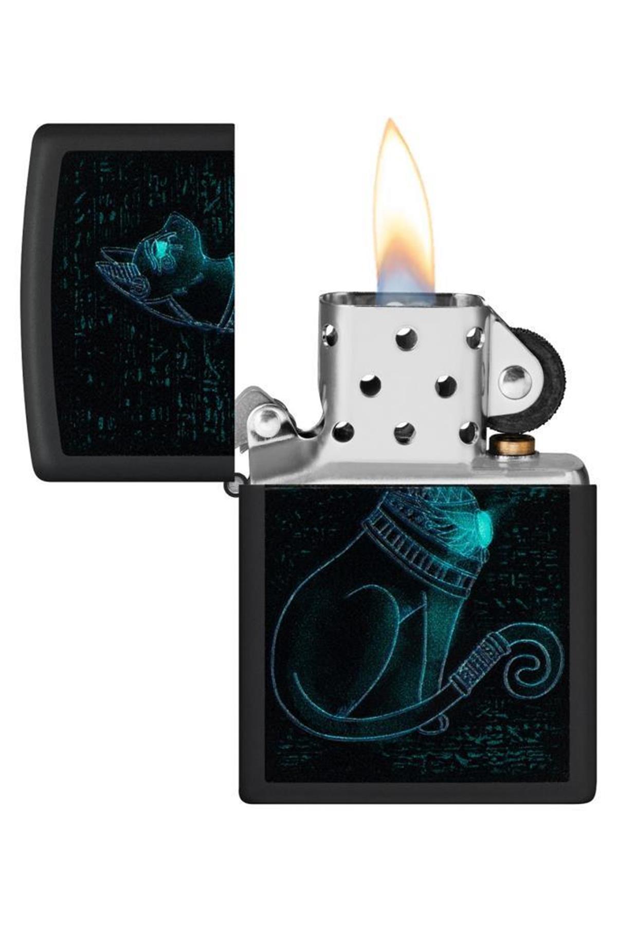 TR5498,Zippo Çakmak 48582-103659 Spiritual Cat Design
