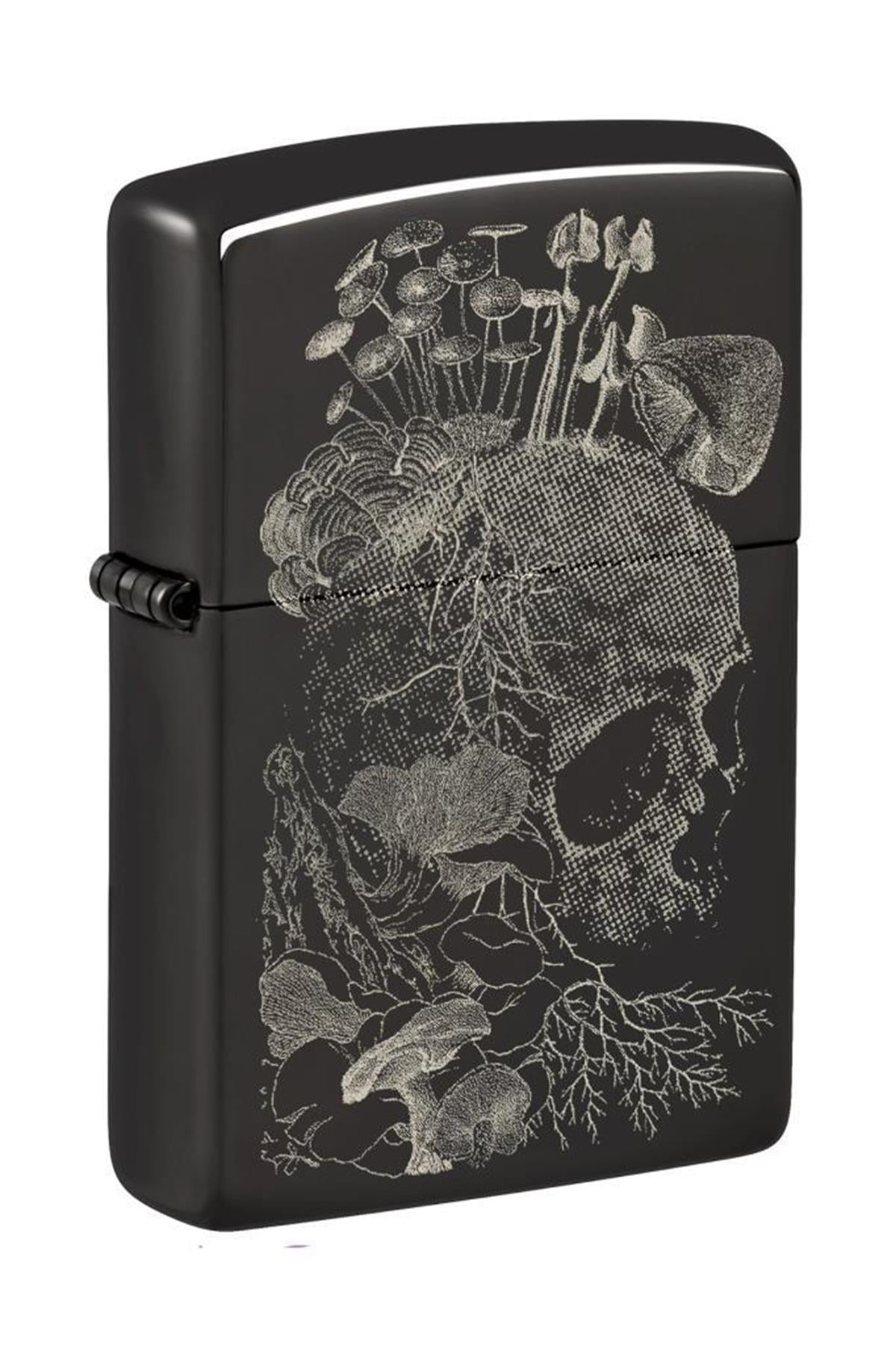 TR5459,Zippo Çakmak 48590-103654 24756 Skull Mushroom Design