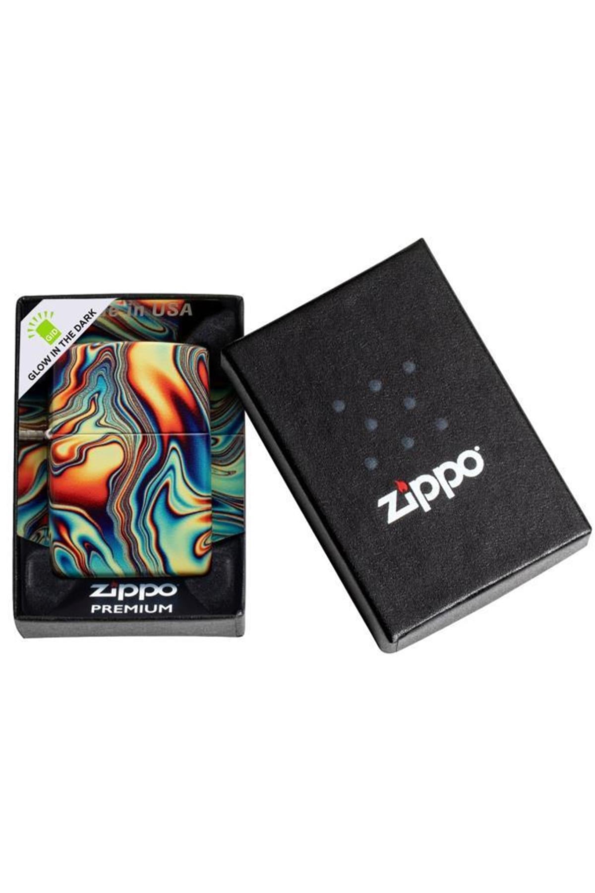 TR5380,Zippo Çakmak 48612-103369 49193 Colorful Swirl Pattern