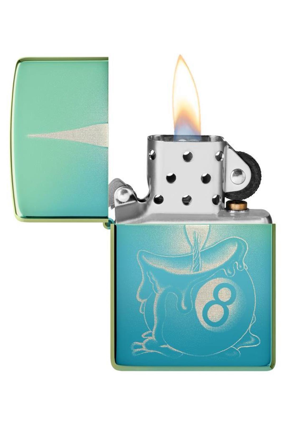 TR5341,Zippo Çakmak 48615-103470 49191 Eight Ball Tattoo Design