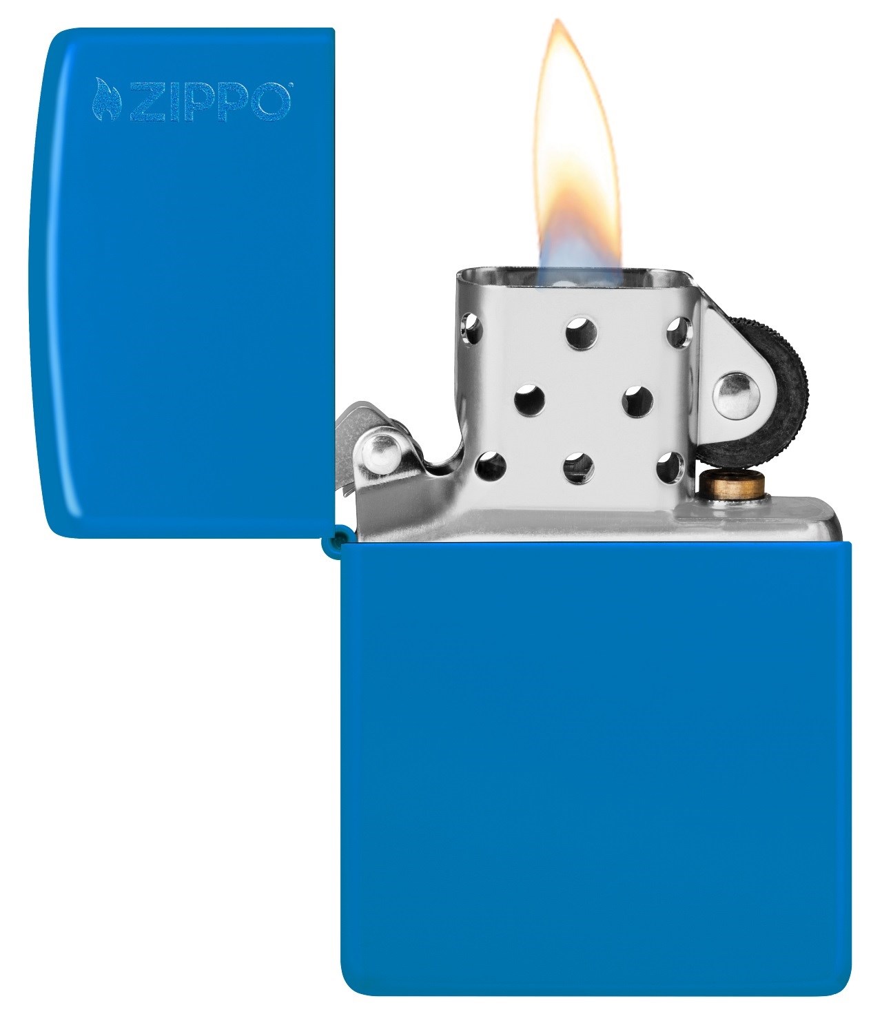 ZP1013,Zippo Çakmak 48628 Sky Blue Zippo Logo 48628ZL-103374