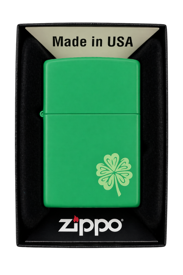 TR9408,Zippo Çakmak 48629 Lucky Clover Design 46850-125723