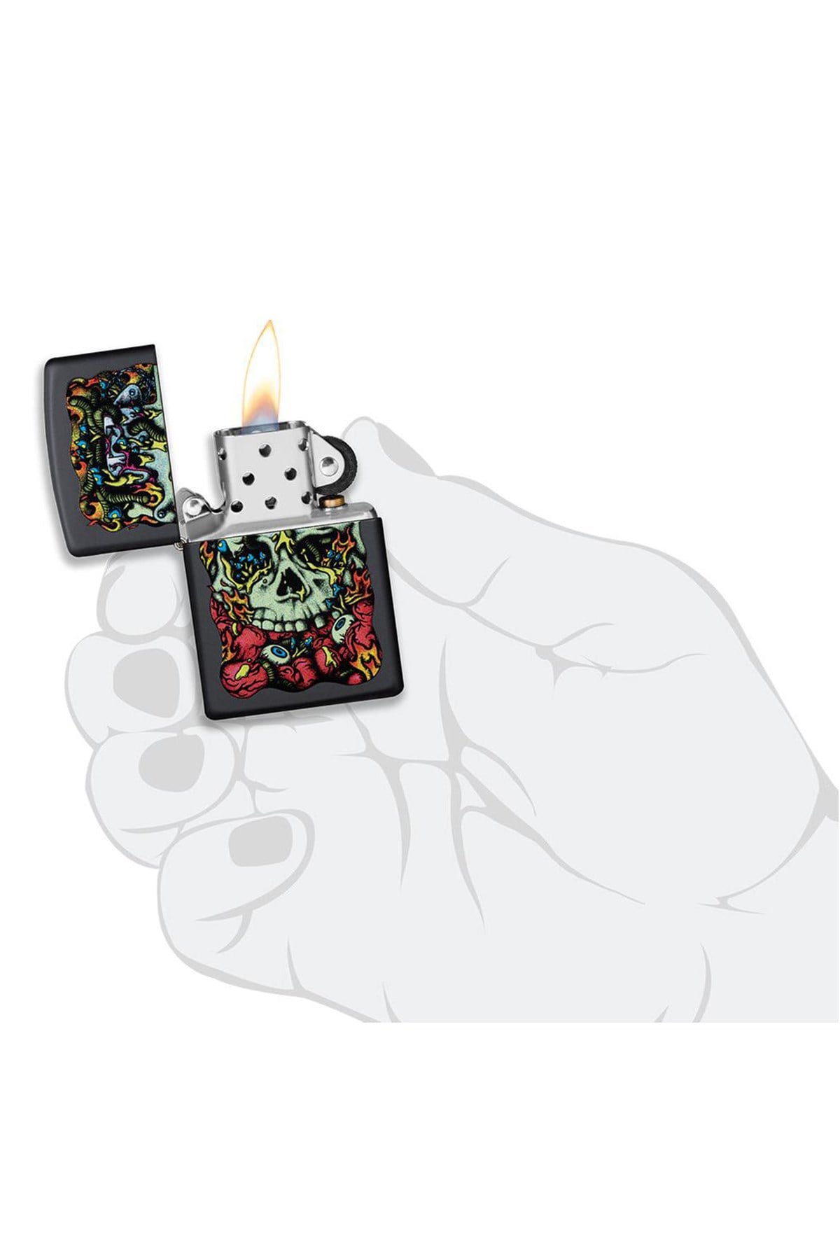 TR4751,Zippo Çakmak 49007-00021 Dead inside Design
